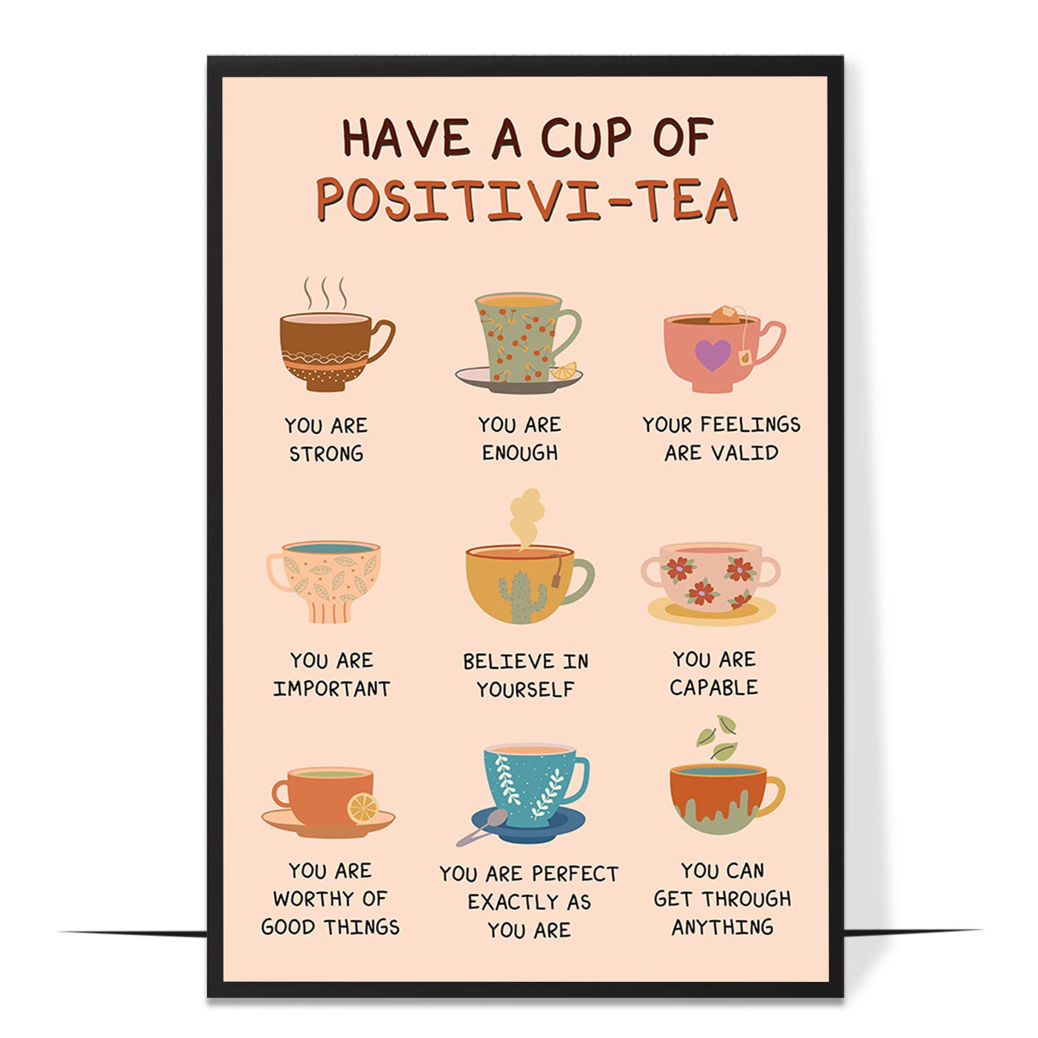 Positivitea Affirmation Wall Art
