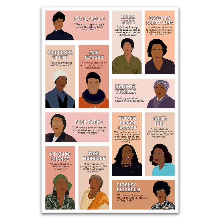 Powerful Black Women Inspirational Wall Art