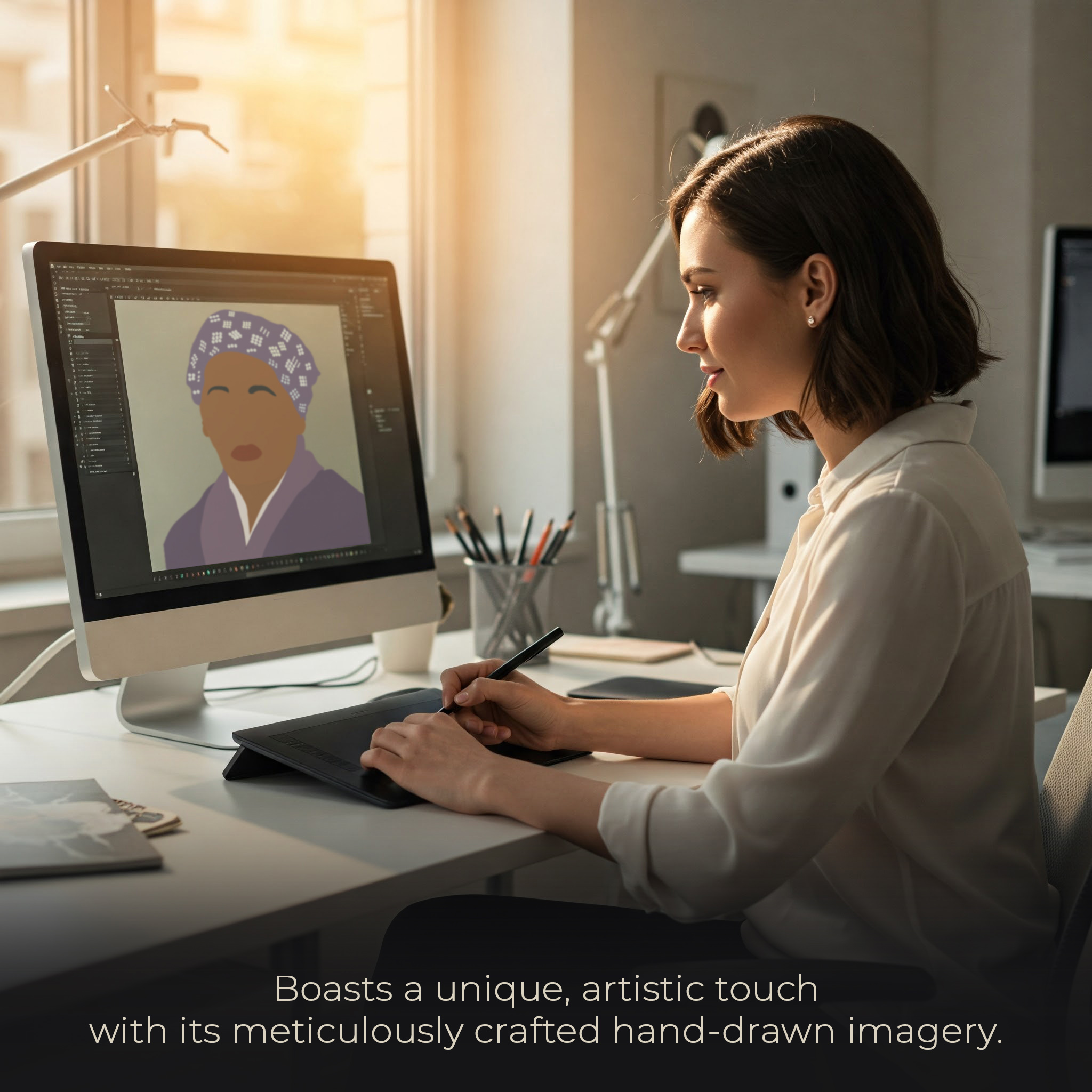 Powerful Black Women Inspirational Unframed 16x24in Laminated Hand-drawn Wall Art - Image 4