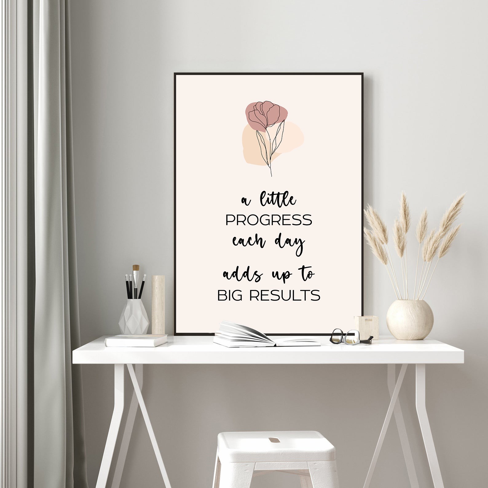 Progress Each Day Growth Mindset Inspirational Wall Art - Image 5