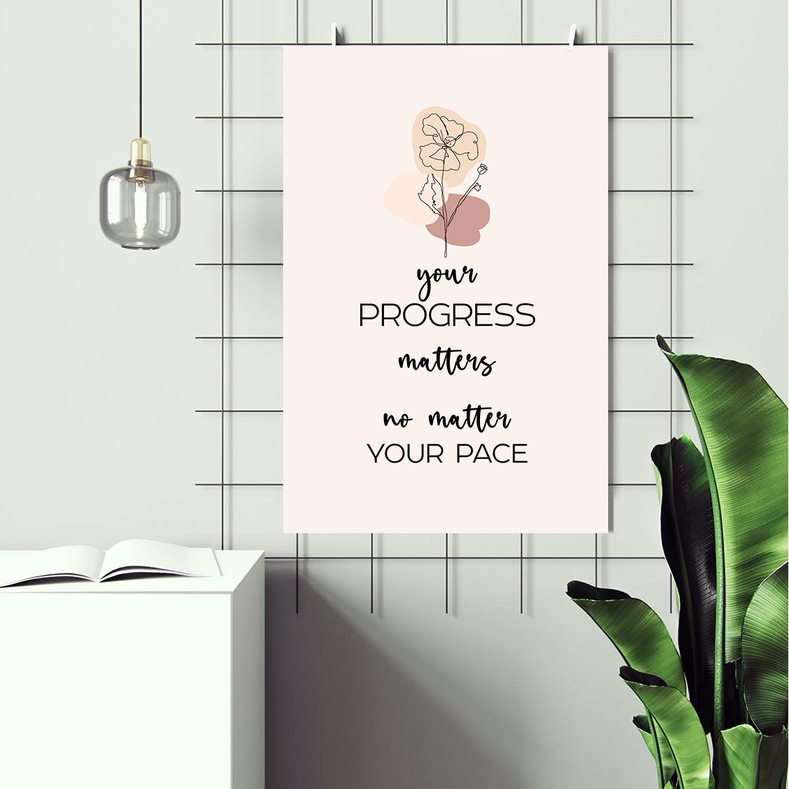 Progress Matters Growth Mindset Inspirational Wall Art - Image 2