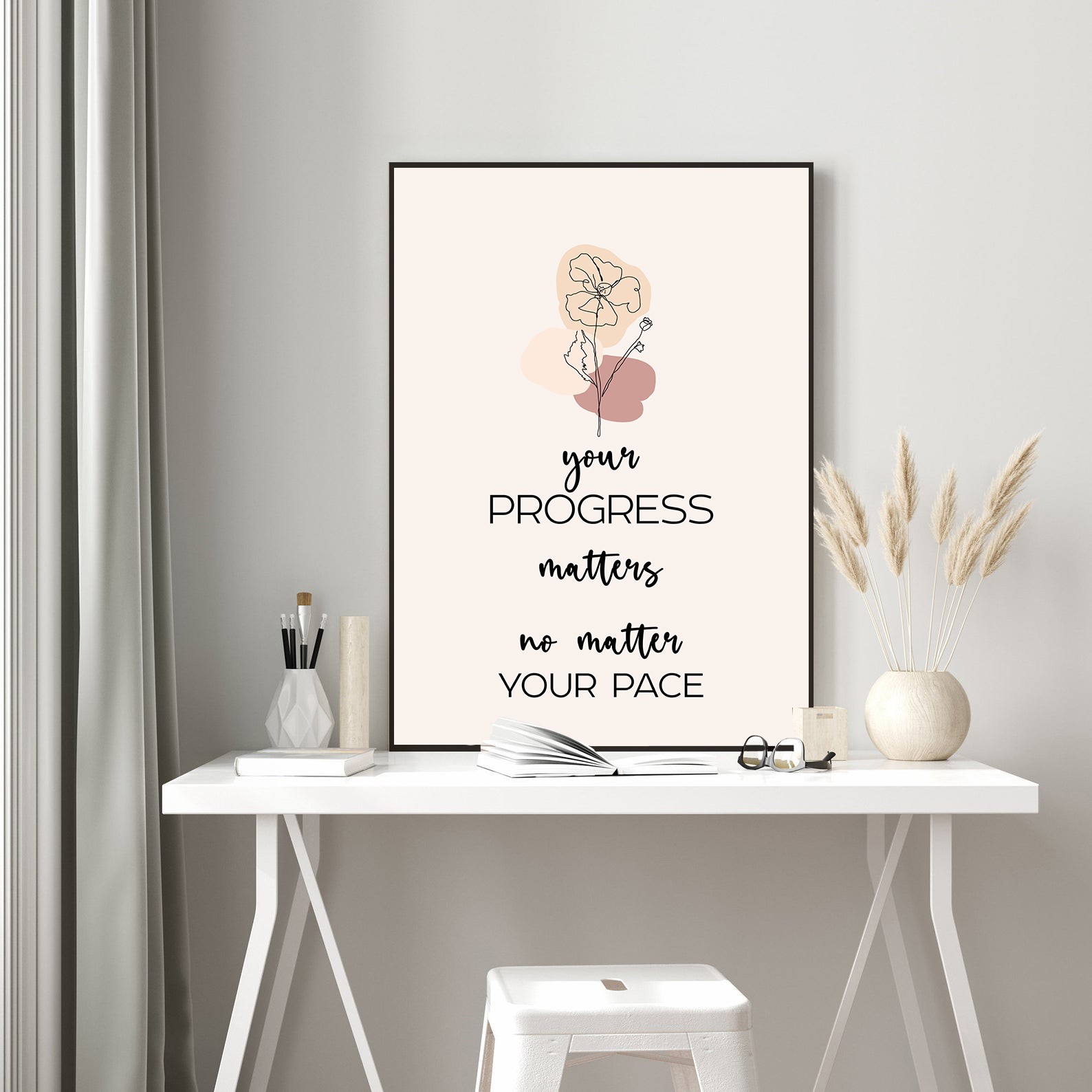 Progress Matters Growth Mindset Inspirational Wall Art - Image 5