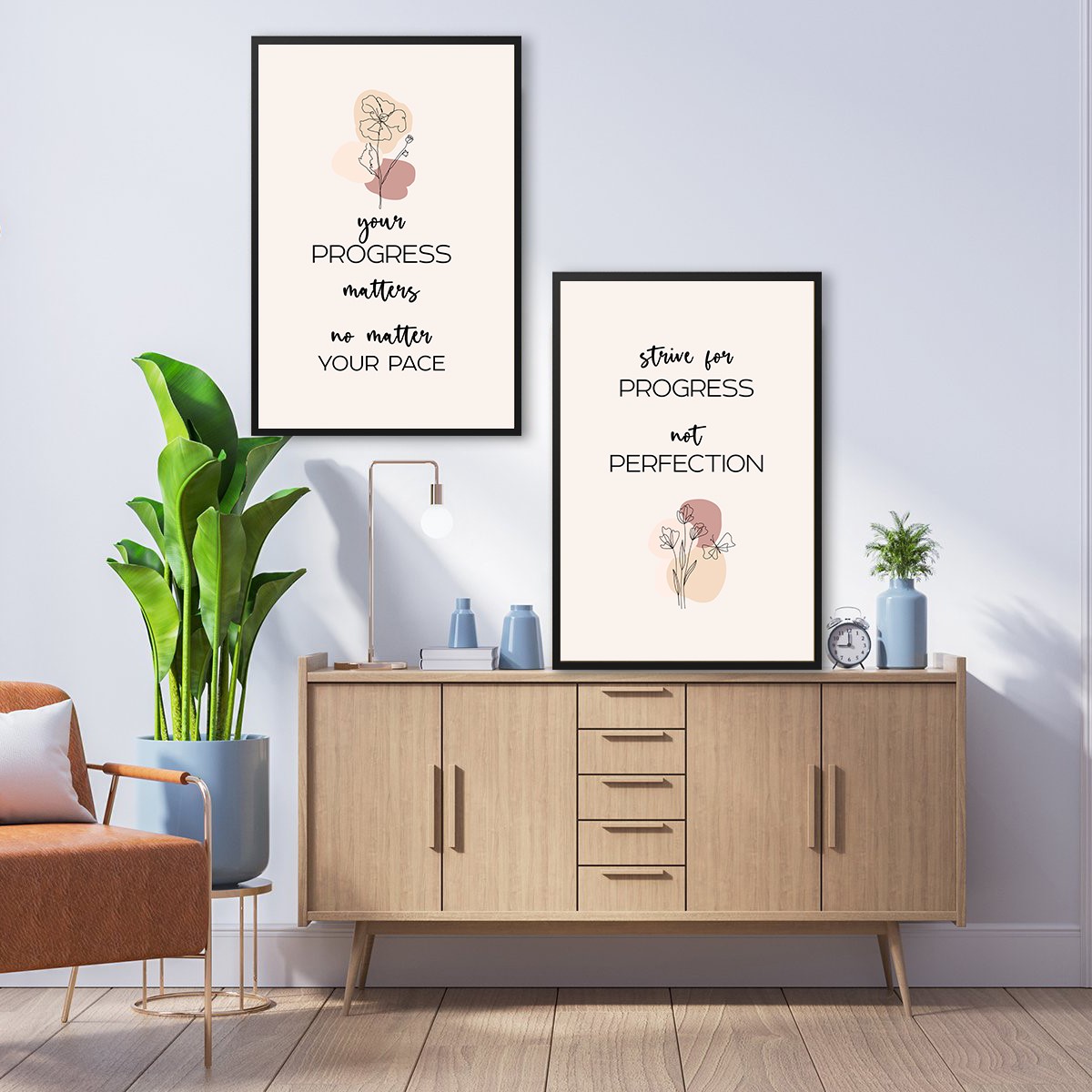 Progress Matters Growth Mindset Inspirational Wall Art - Image 6