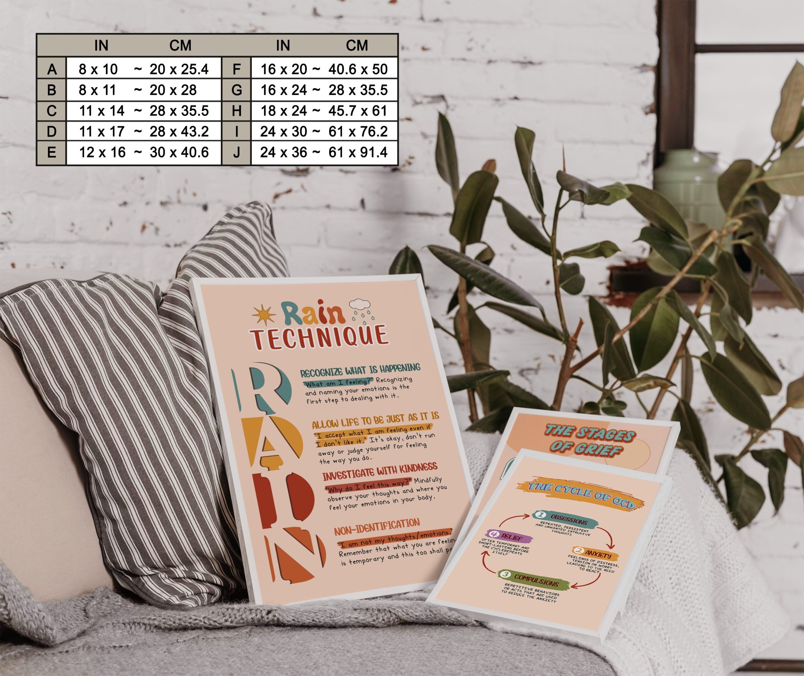 Rain Technique Boho Mental Health Printable - Image 7