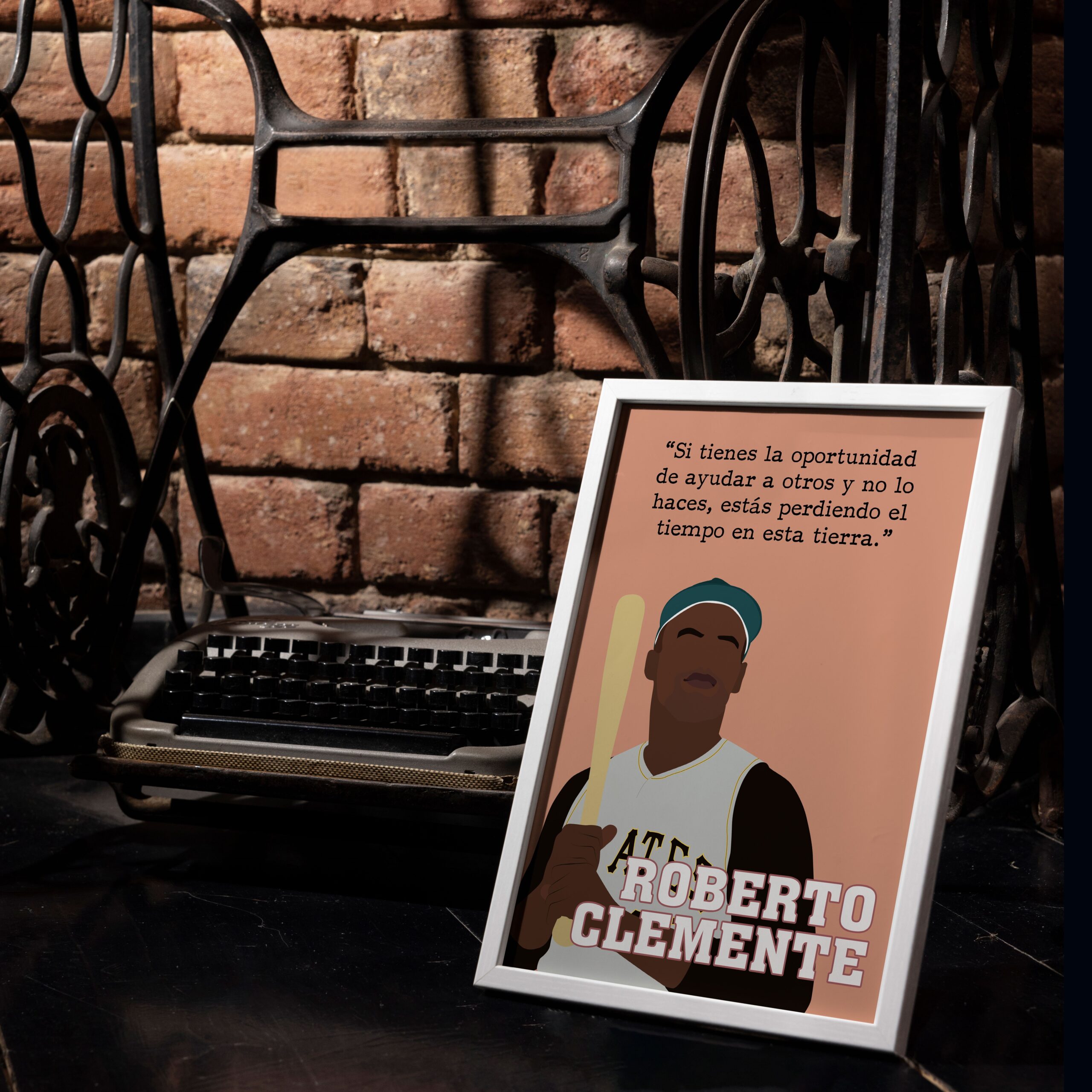 Roberto Clemente Latino Inspirational Quote Wall Art - Image 5