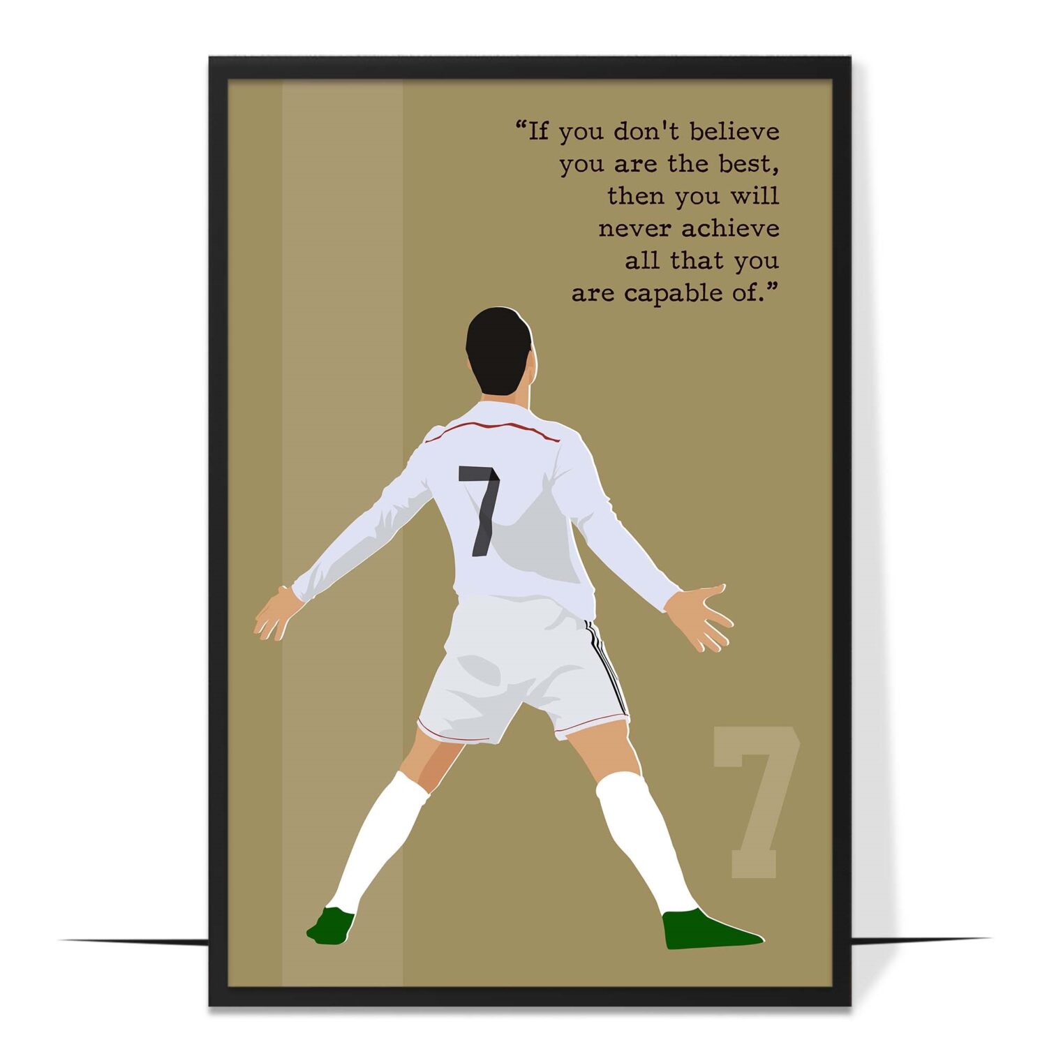 Ronaldo Hand-drawn Soccer Wall Art