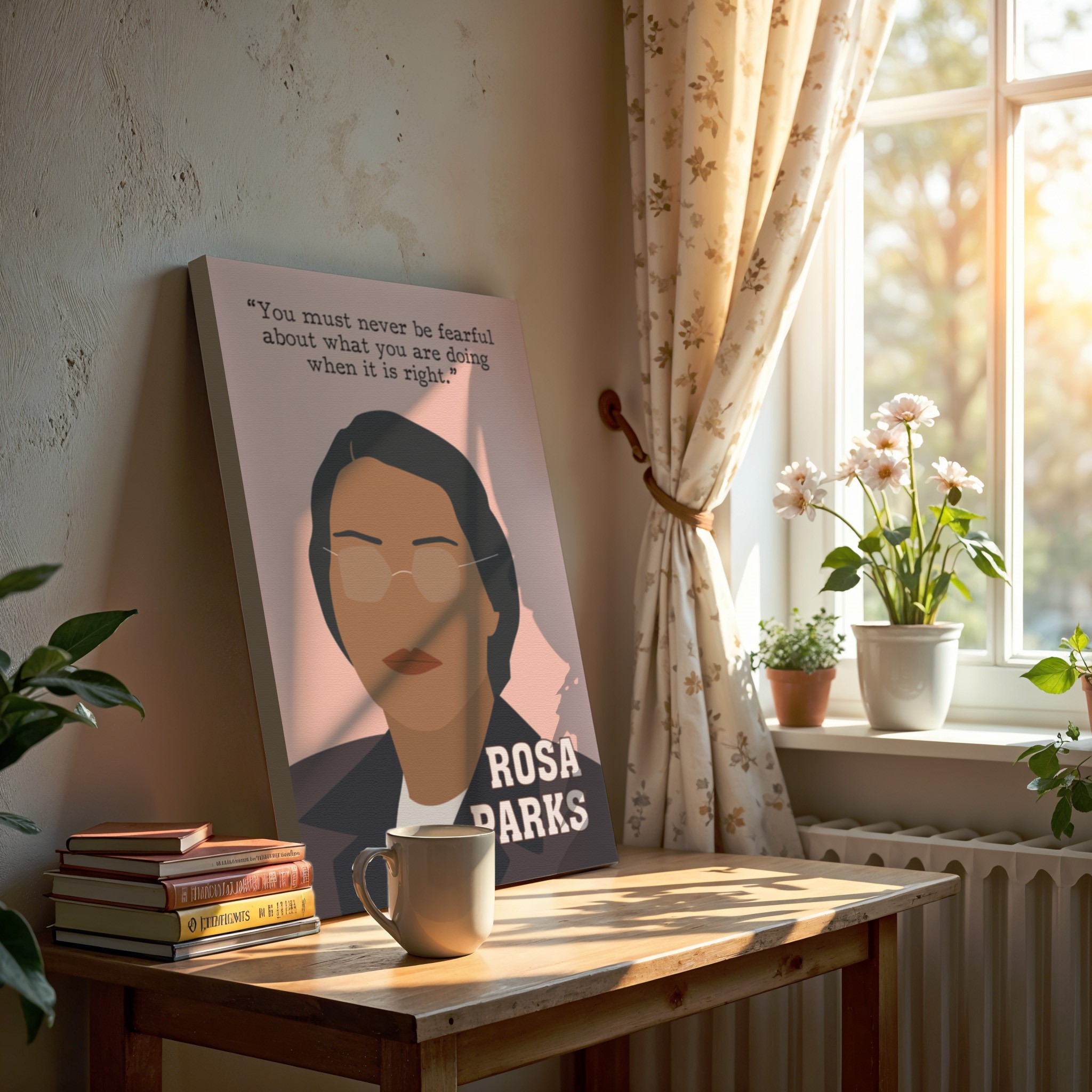 Rosa Parks Black History Inspirational Quote Wall Art - Image 3