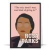 Rosa Parks Activist Hand-drawn Wall Art
