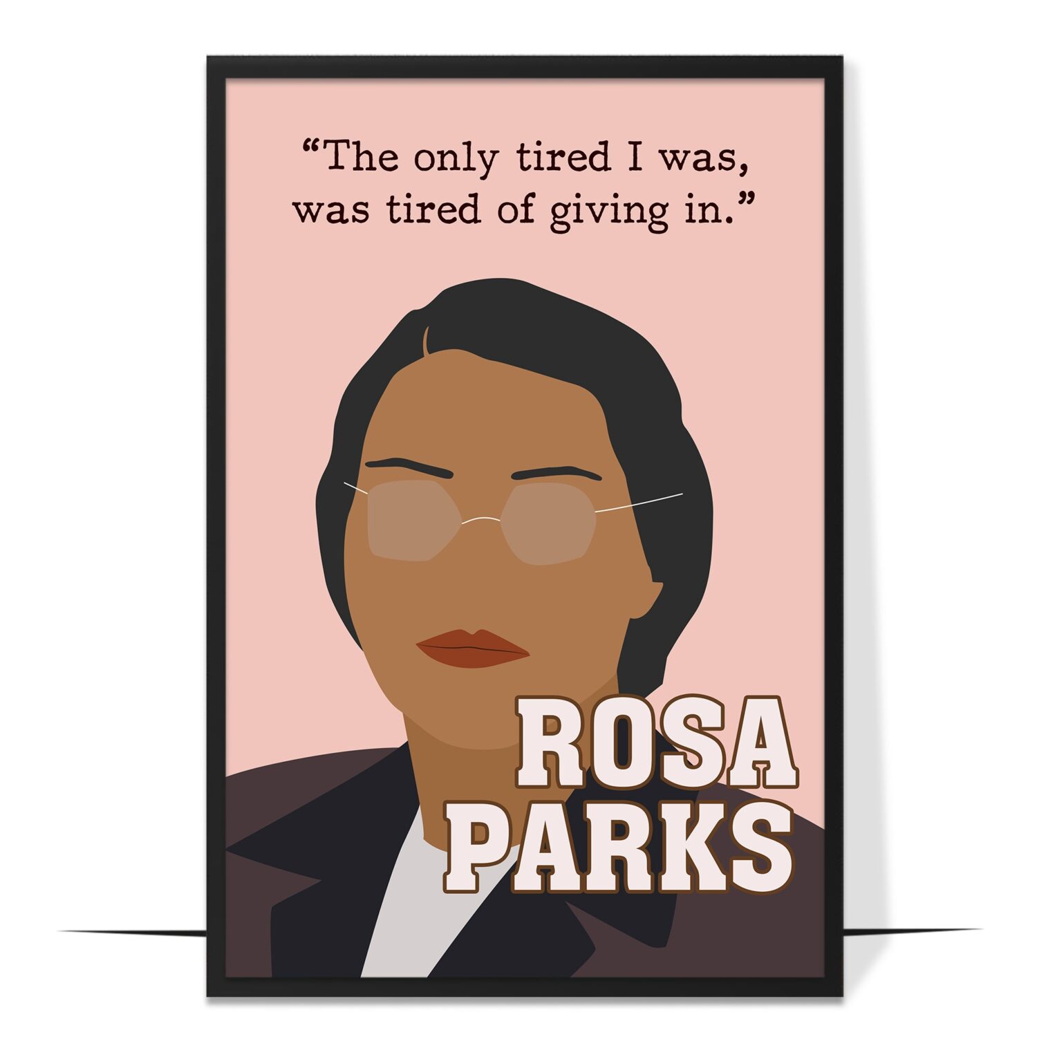 Rosa Parks Activist Hand-drawn Wall Art