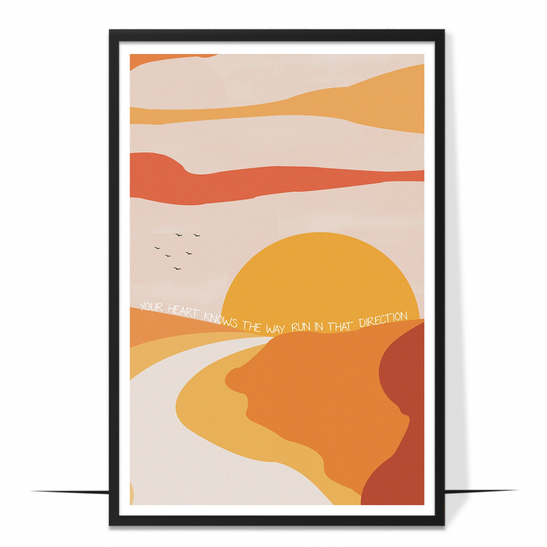 Run In That Direction Wall Art