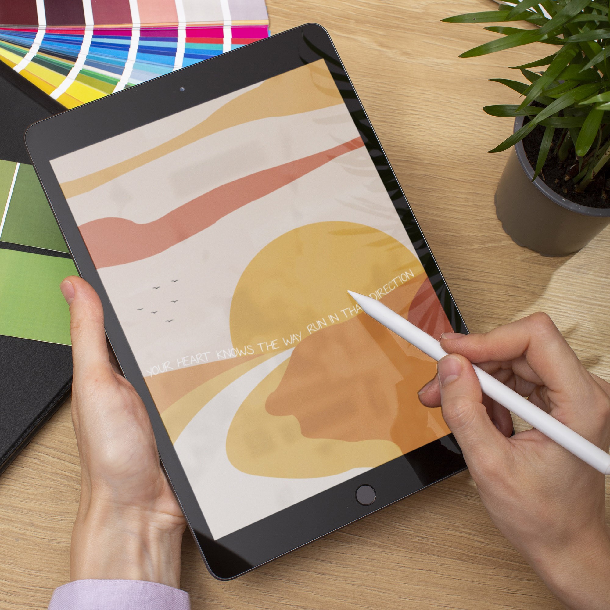 Run In That Direction Inspirational Rumi Quote Wall Art - Image 3