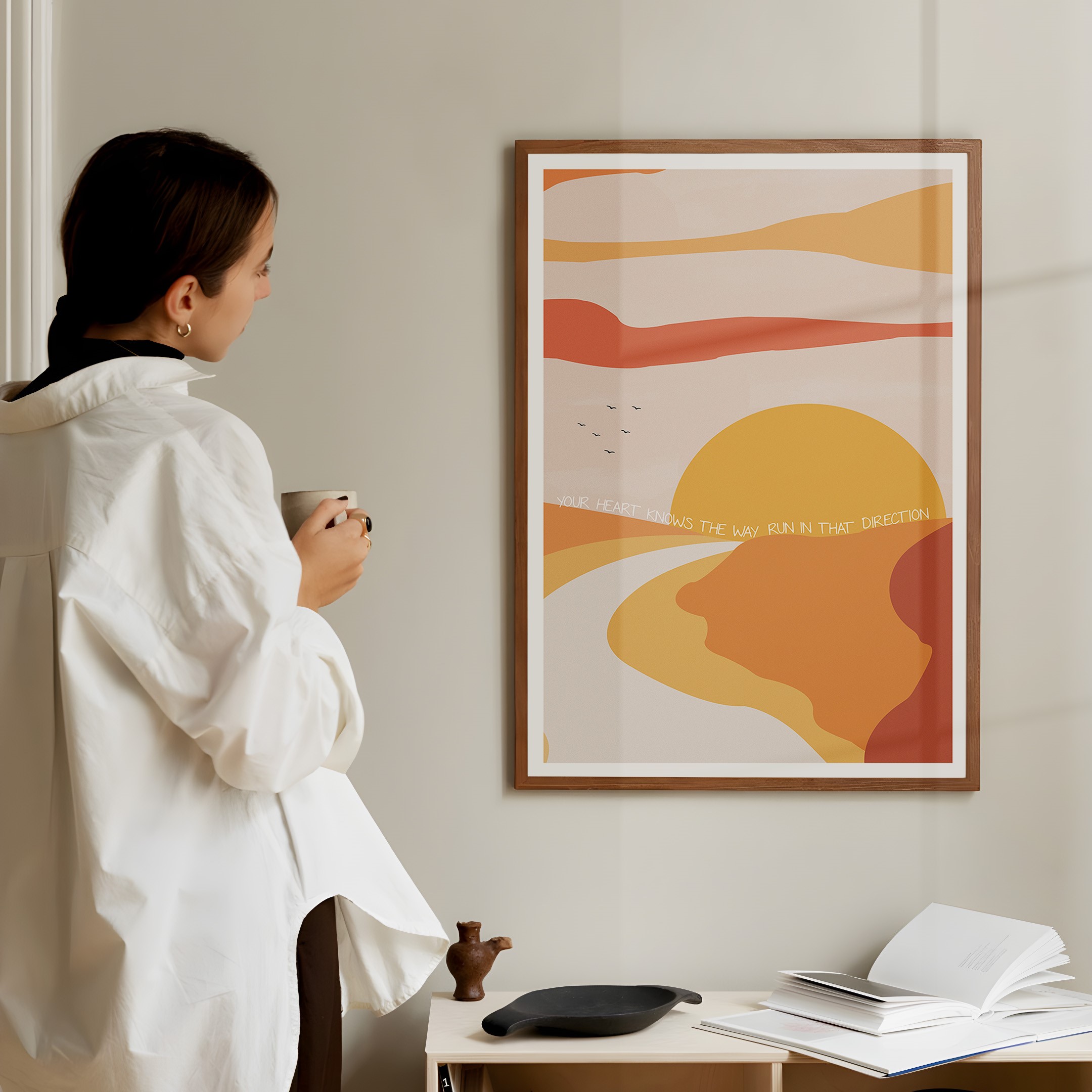 Run In That Direction Inspirational Rumi Quote Wall Art - Image 4