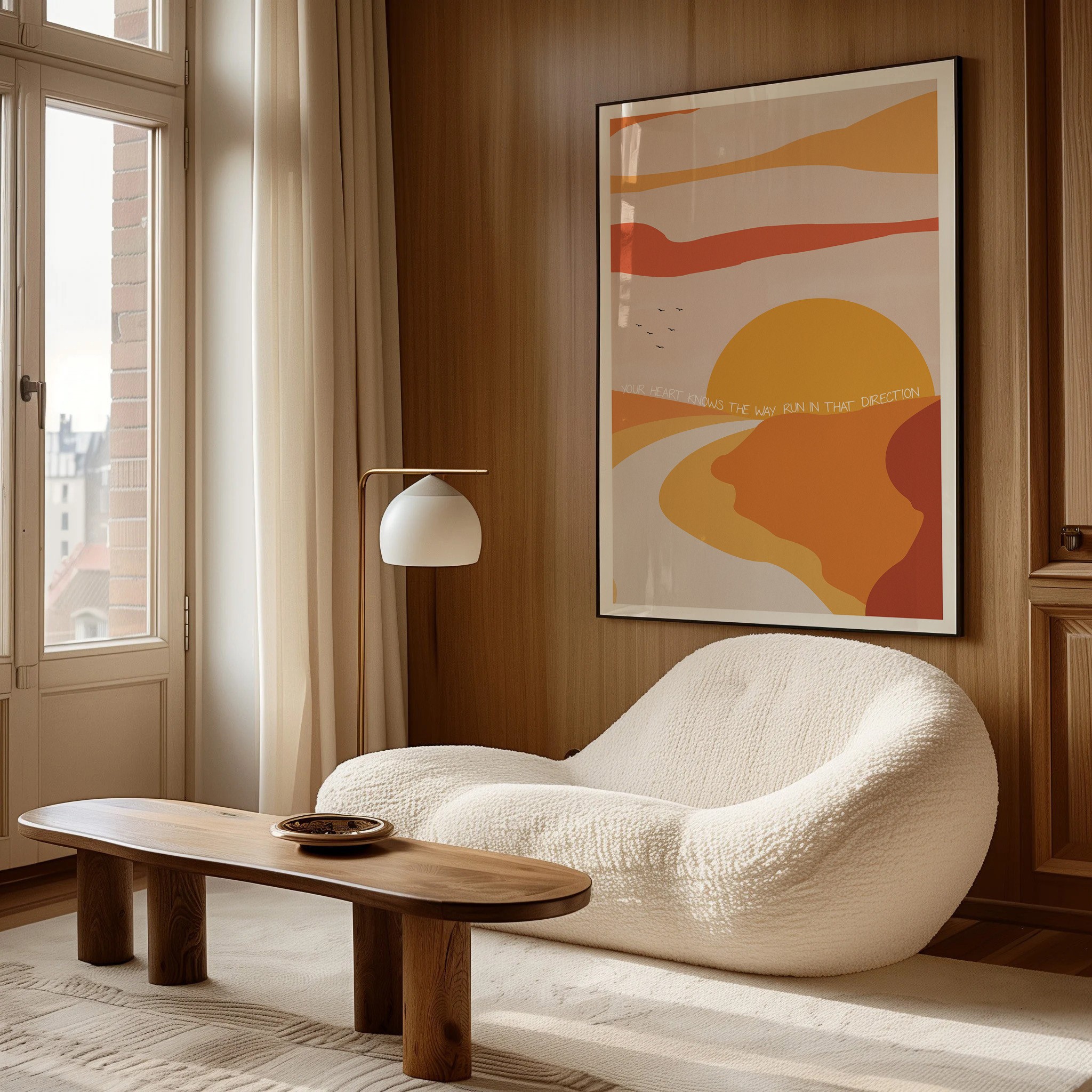 Run In That Direction Inspirational Rumi Quote Wall Art - Image 6