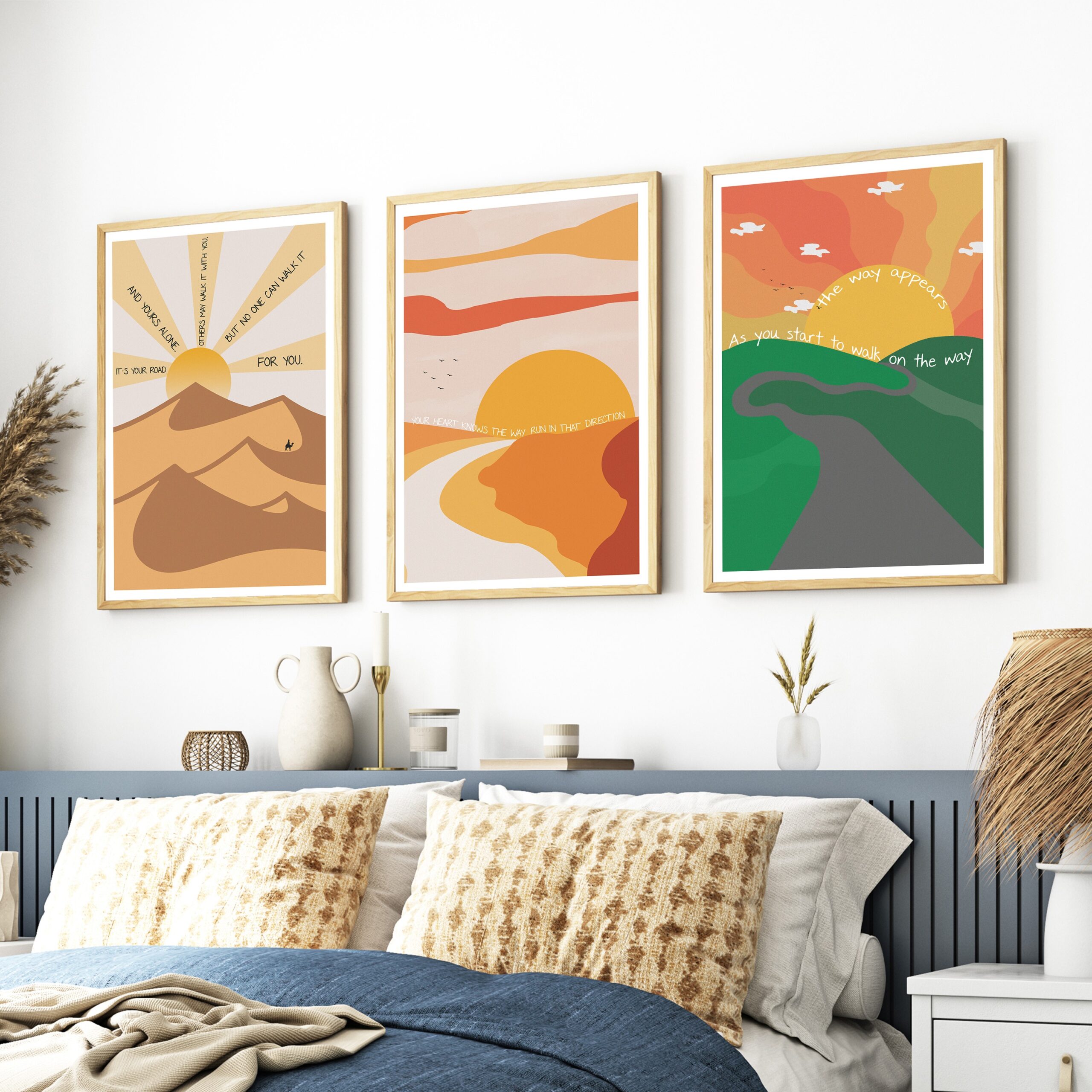 Run In That Direction Inspirational Rumi Quote Wall Art - Image 7