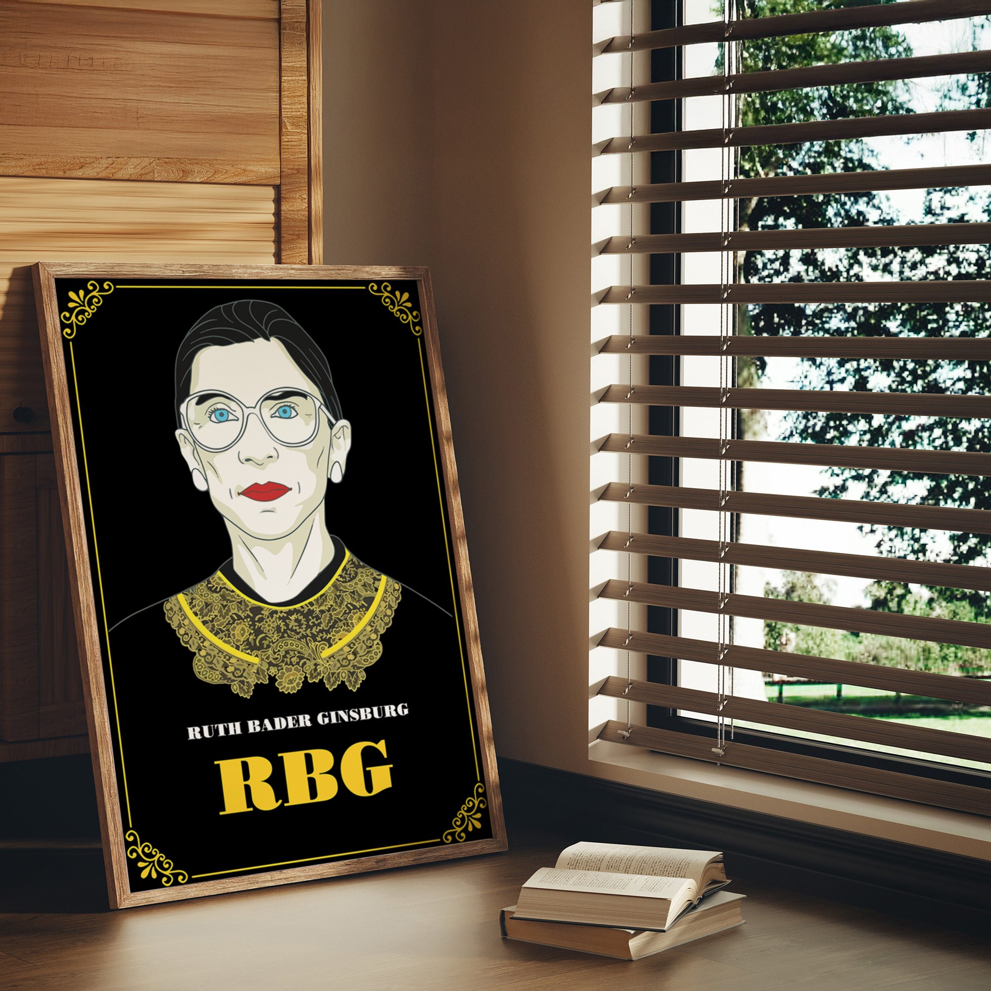 Ruth Bader Ginsburg Empower Inspirational Quote Wall Art - Image 2
