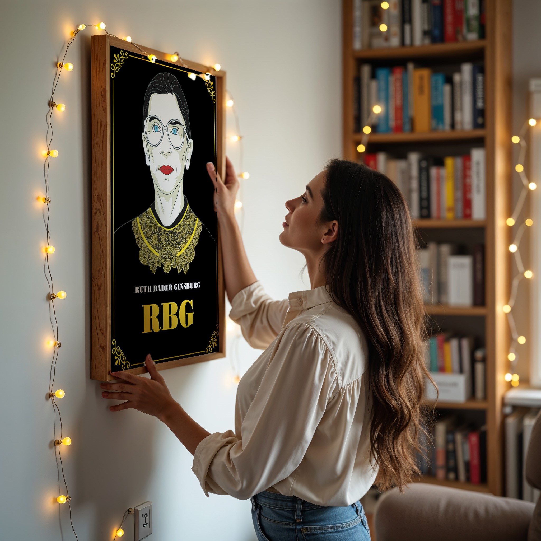 Ruth Bader Ginsburg Empower Inspirational Quote Wall Art - Image 3