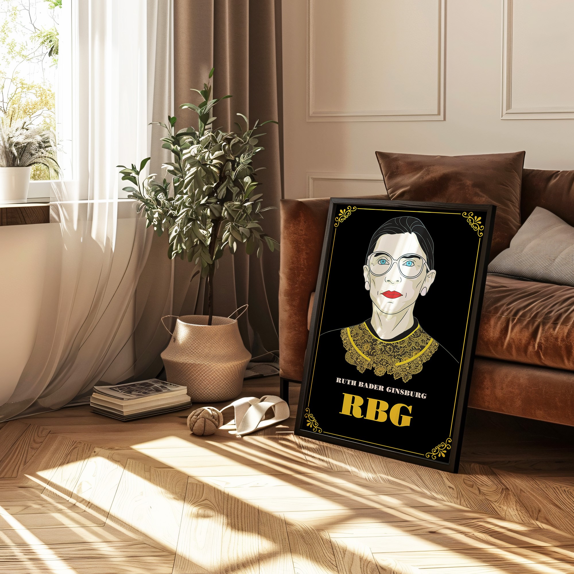 Ruth Bader Ginsburg Empower Inspirational Quote Wall Art - Image 4