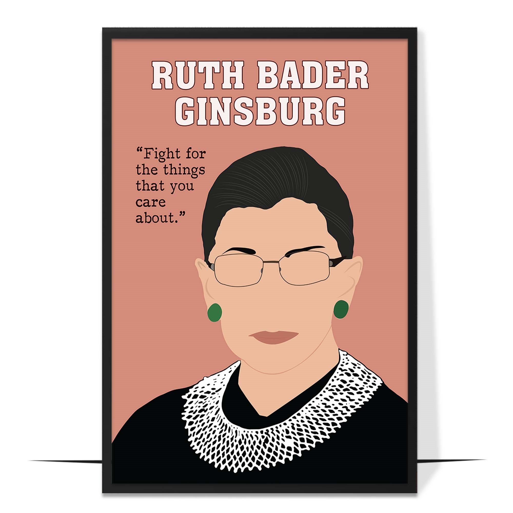 Ruth Bader Ginsburg Hand-drawn Wall Art