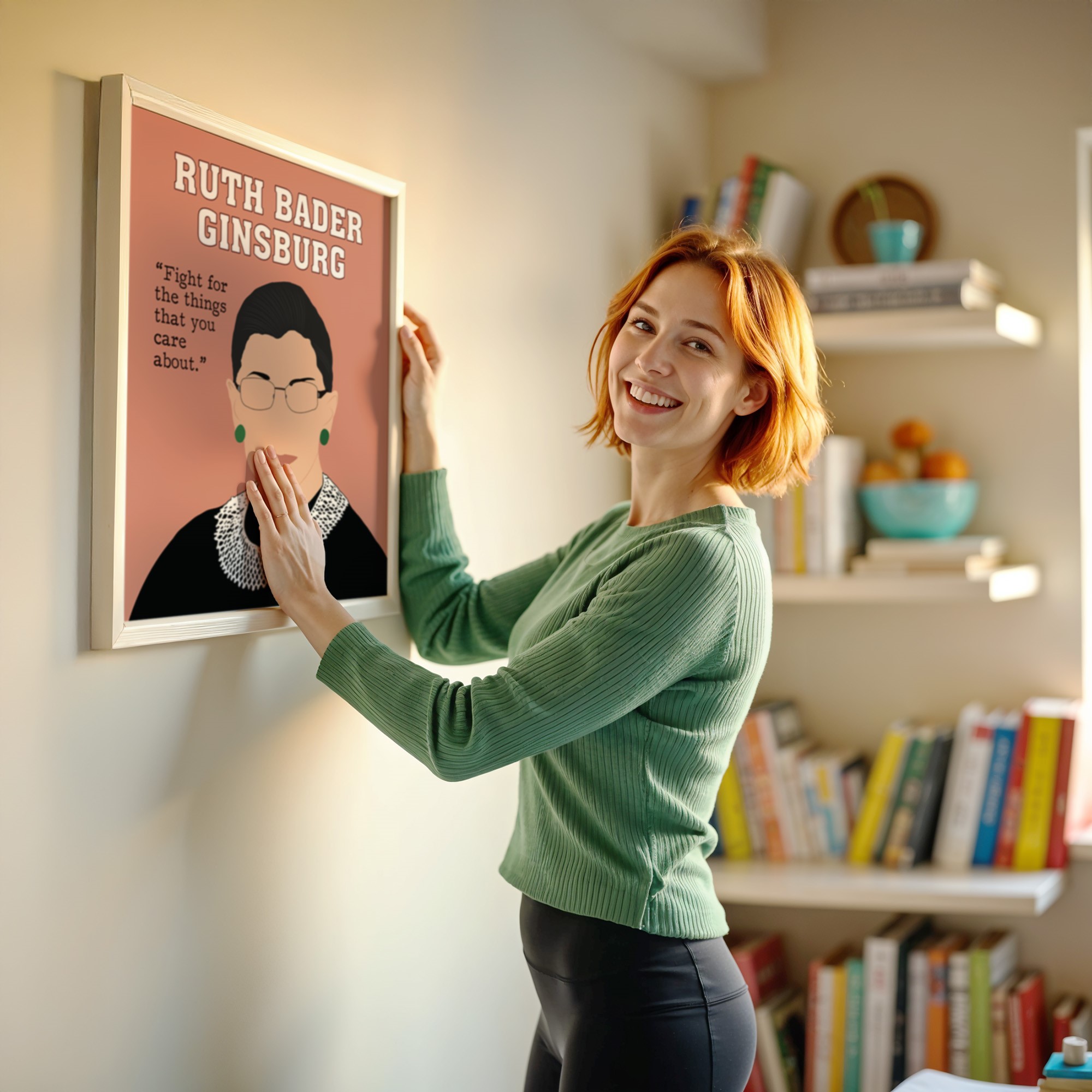 Ruth Bader Ginsburg Powerful Inspirational Quote Wall Art - Image 3