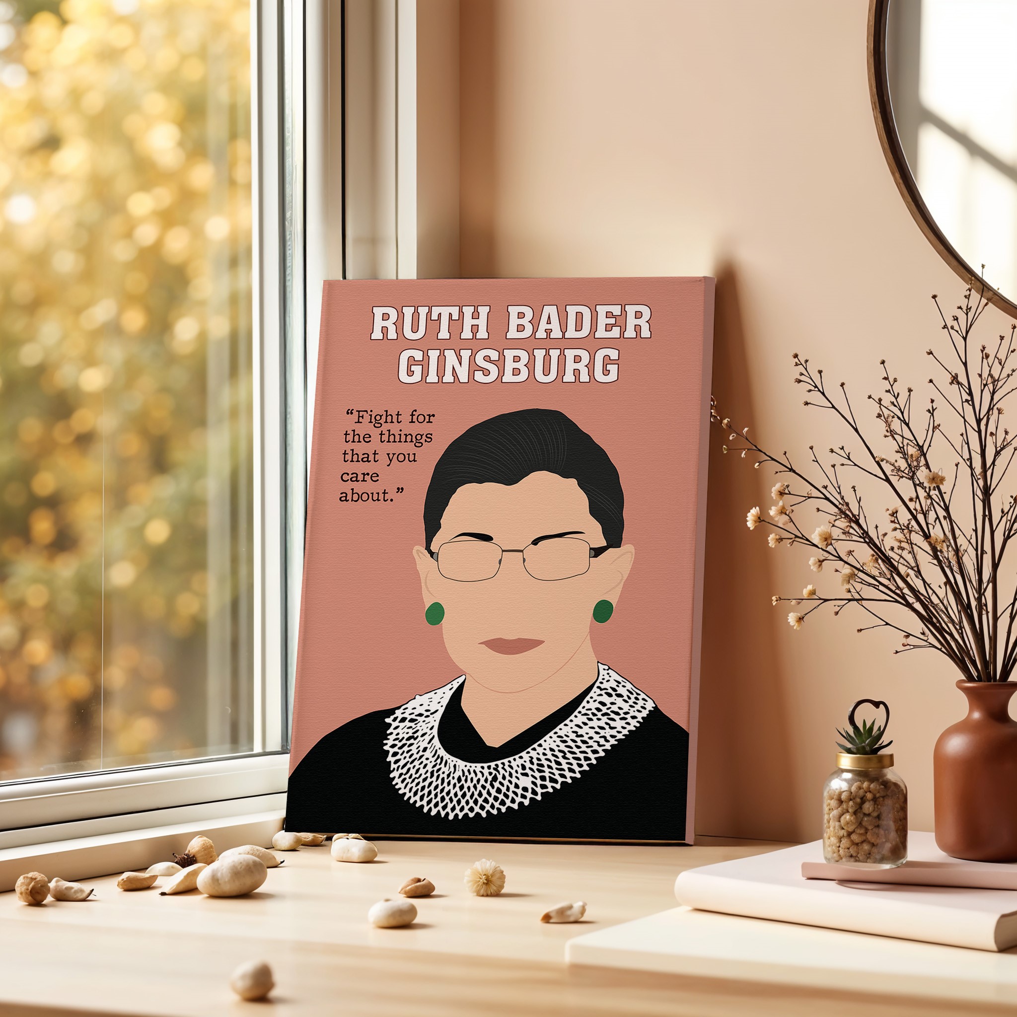 Ruth Bader Ginsburg Powerful Inspirational Quote Wall Art - Image 4
