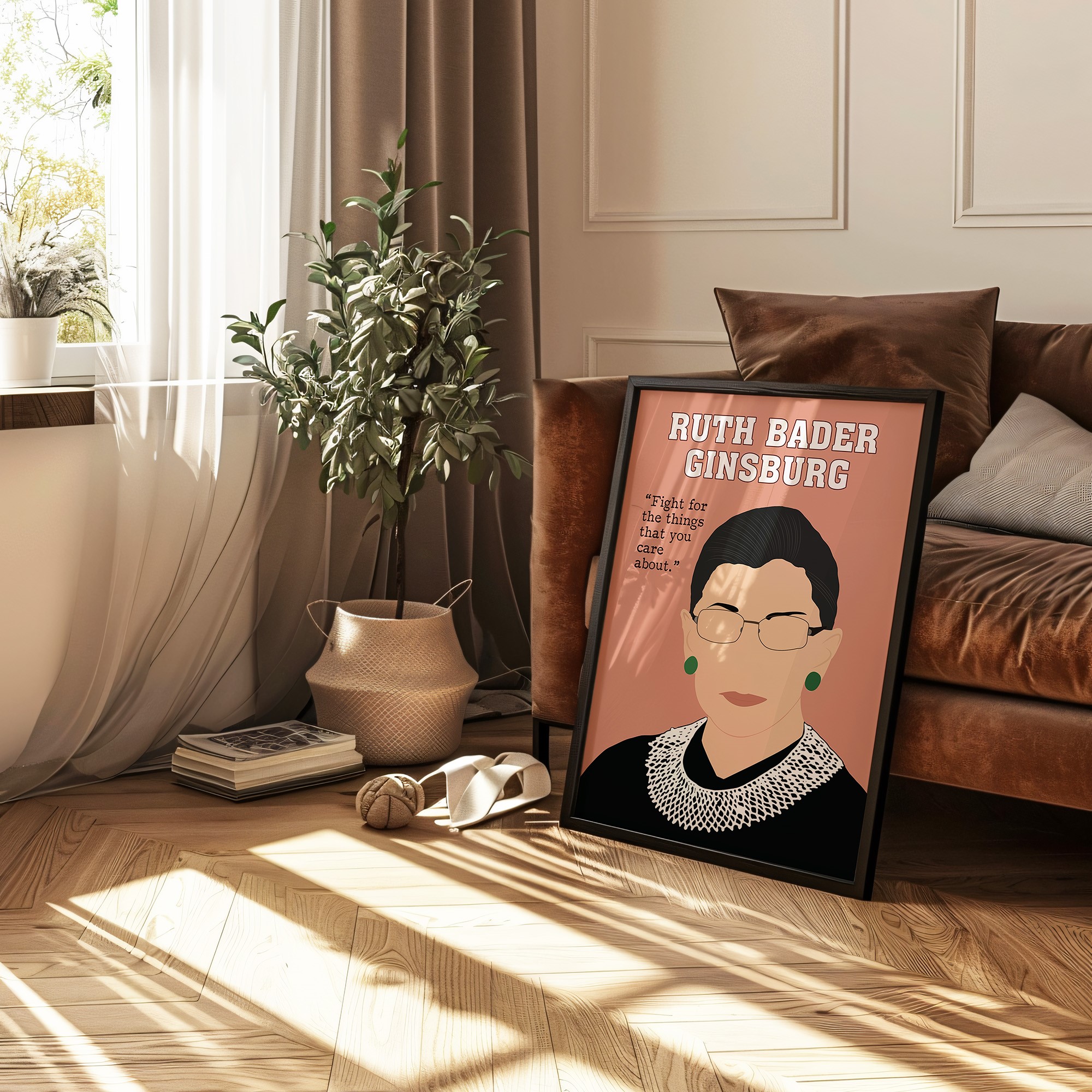 Ruth Bader Ginsburg Powerful Inspirational Quote Wall Art - Image 6