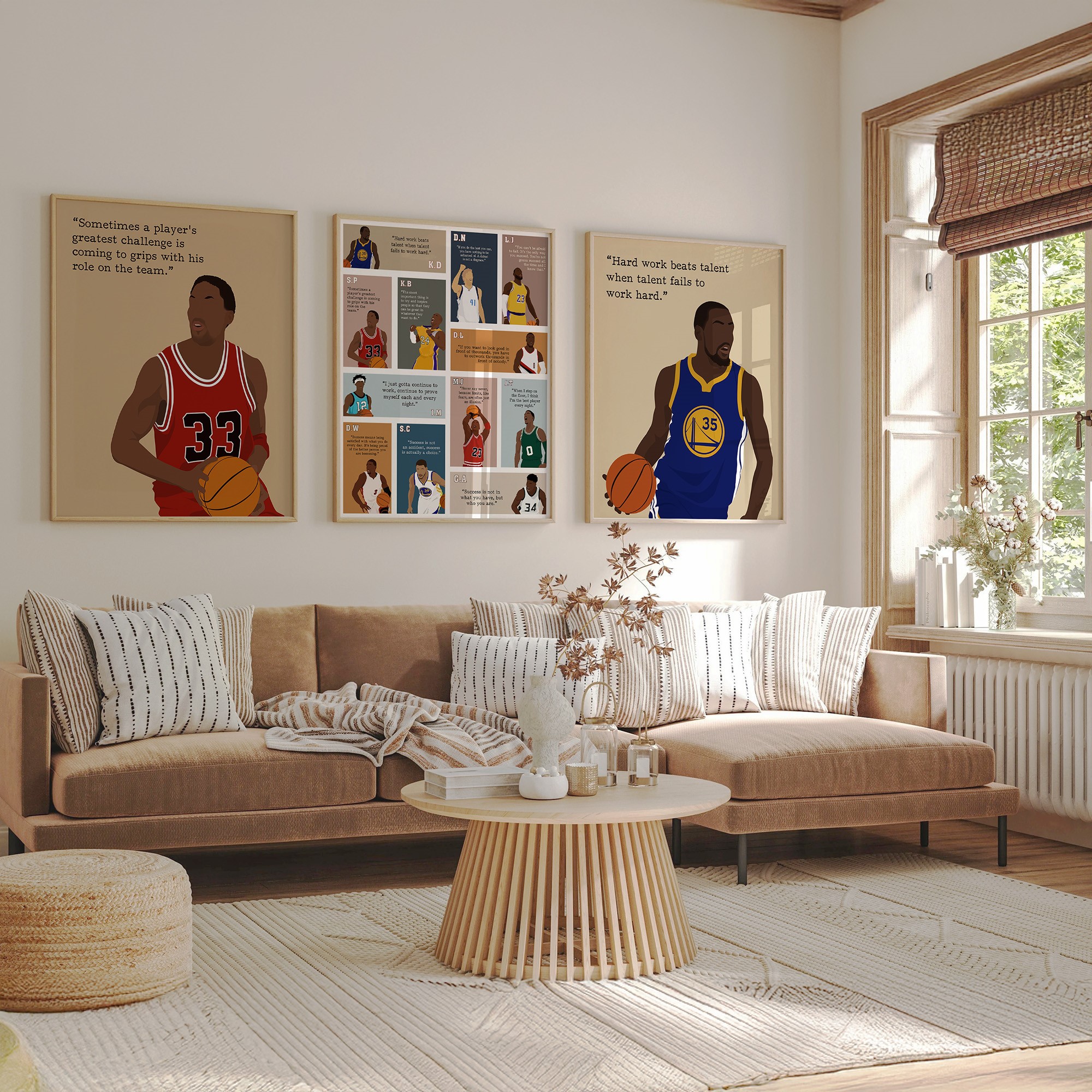 Scottie Pippen Basketball Motivational Quote Wall Art - Image 7