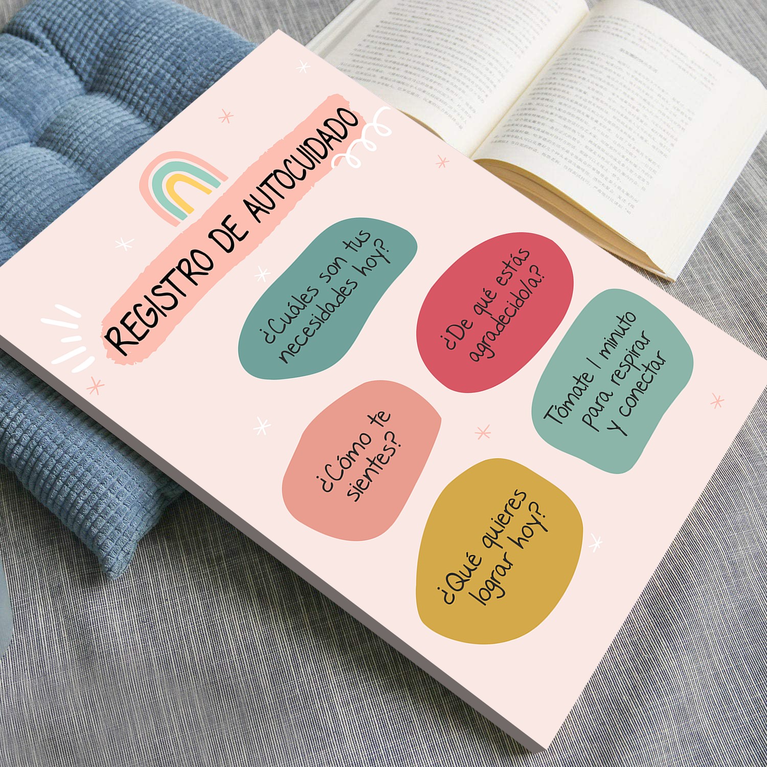 Self-Care Check-in Spanish Mental Health Printable - Image 4