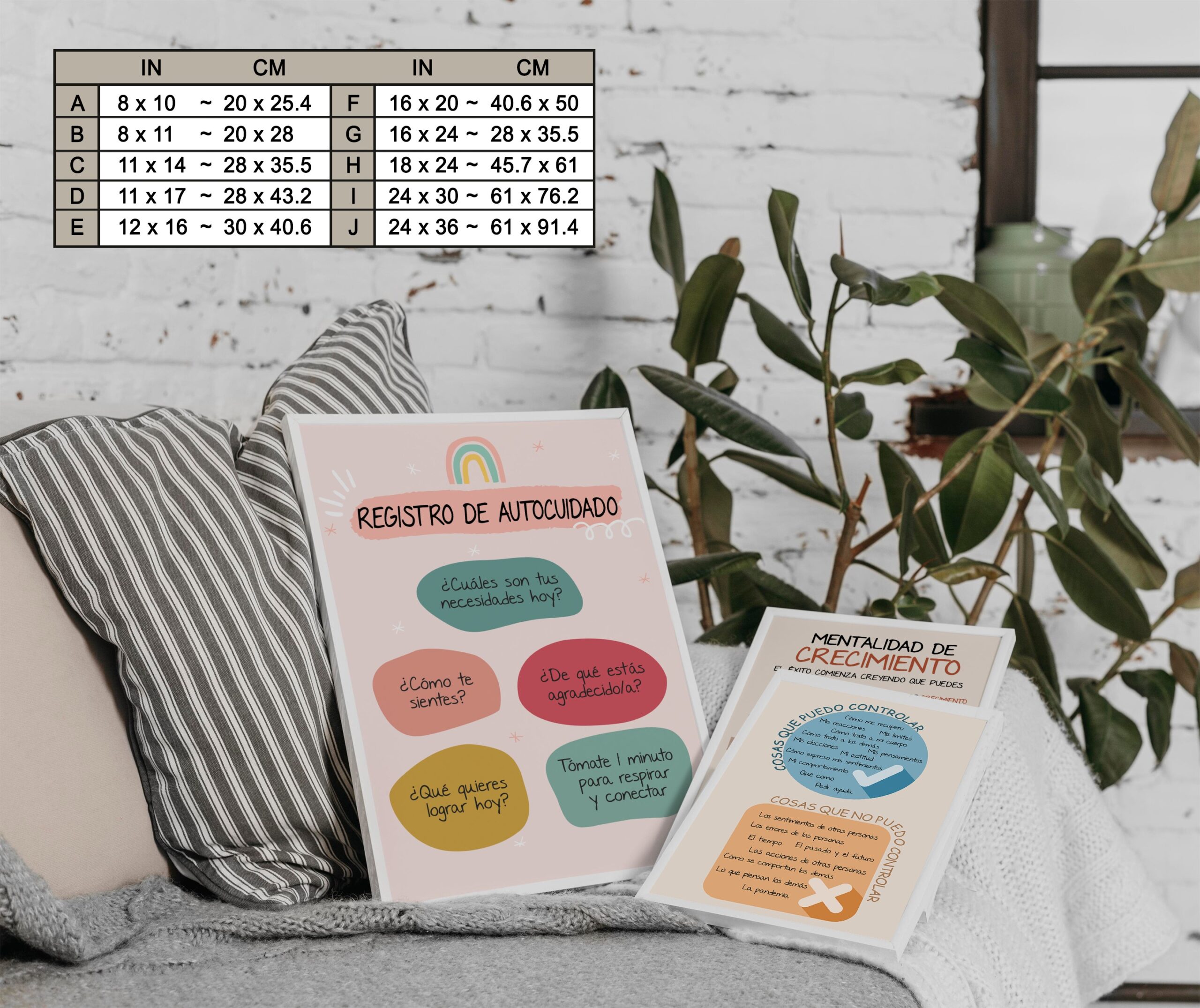 Self-Care Check-in Spanish Mental Health Printable - Image 7