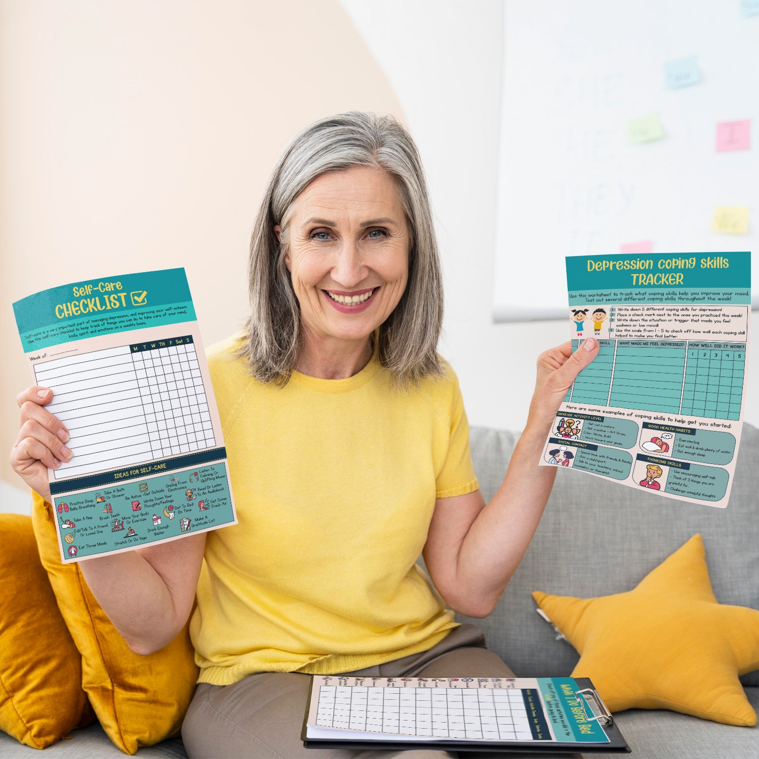 Self-Care Checklist Fillable Worksheet Printable - Image 4