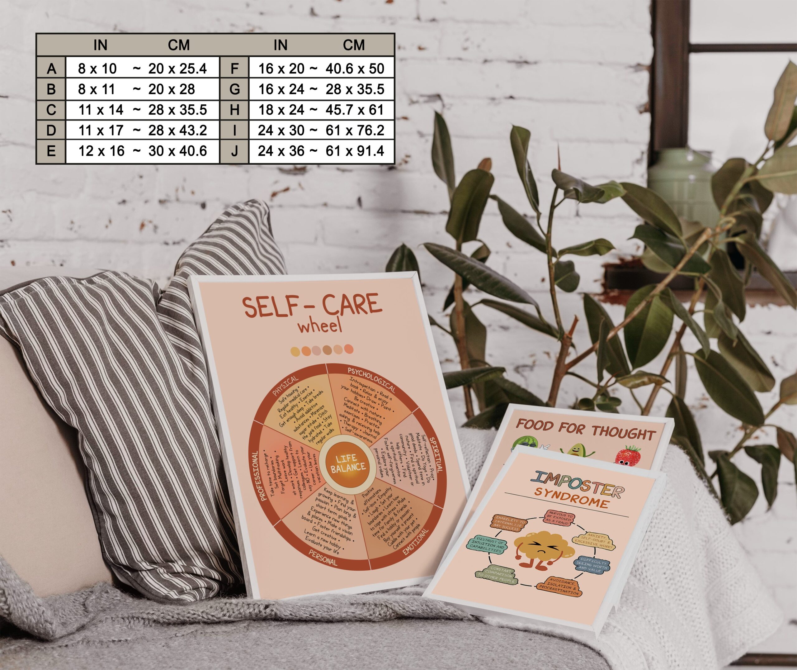 Self-Care Wheel Boho Mental Health Printable - Image 7