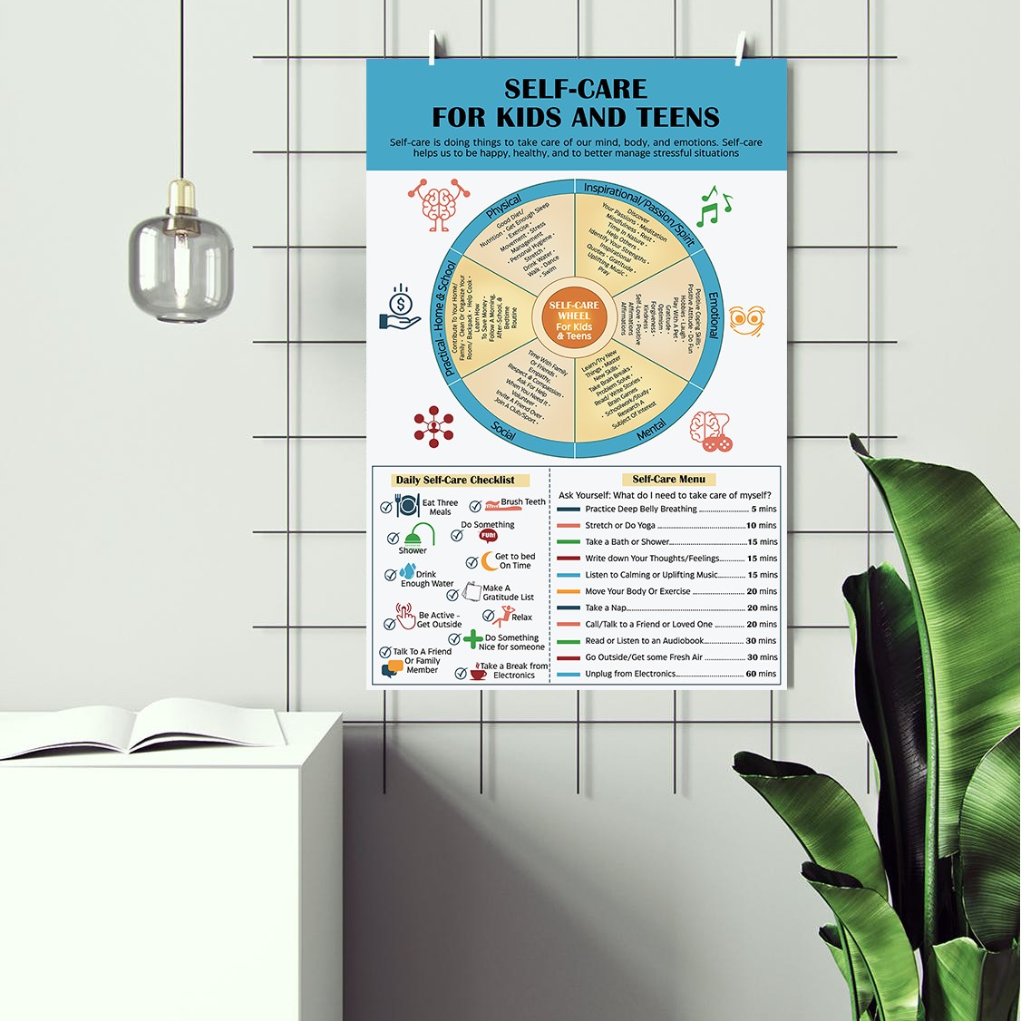 Self-Care Wheel Mental Health Printable - Image 2