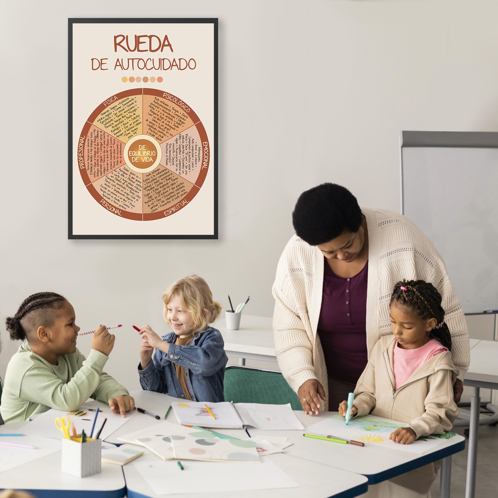 Self-Care Wheel Spanish Mental Health Printable - Image 5