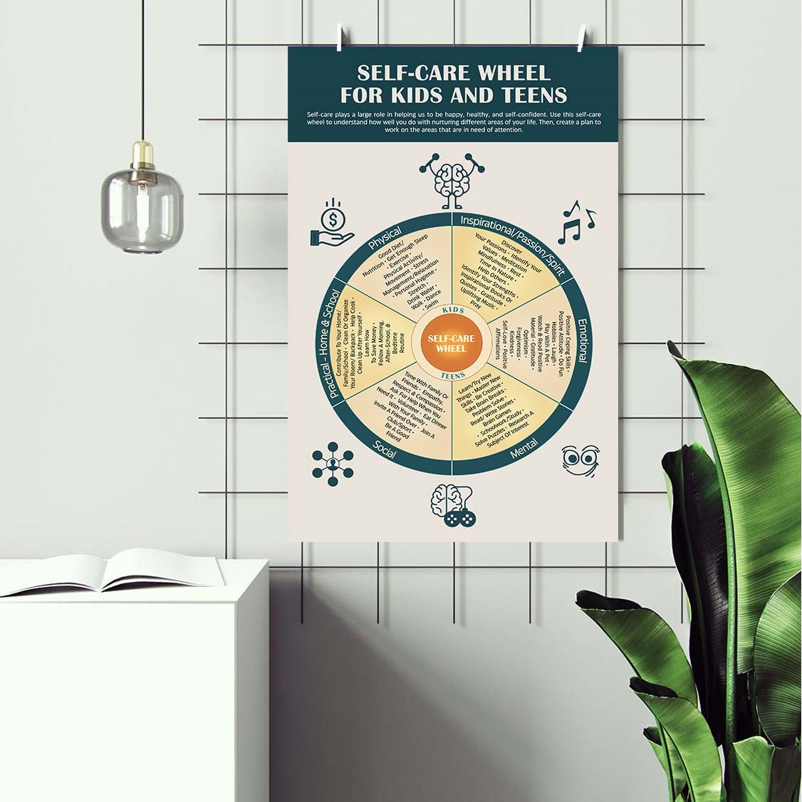 Self-Care Wheel Trauma Mental Health Printable - Image 3