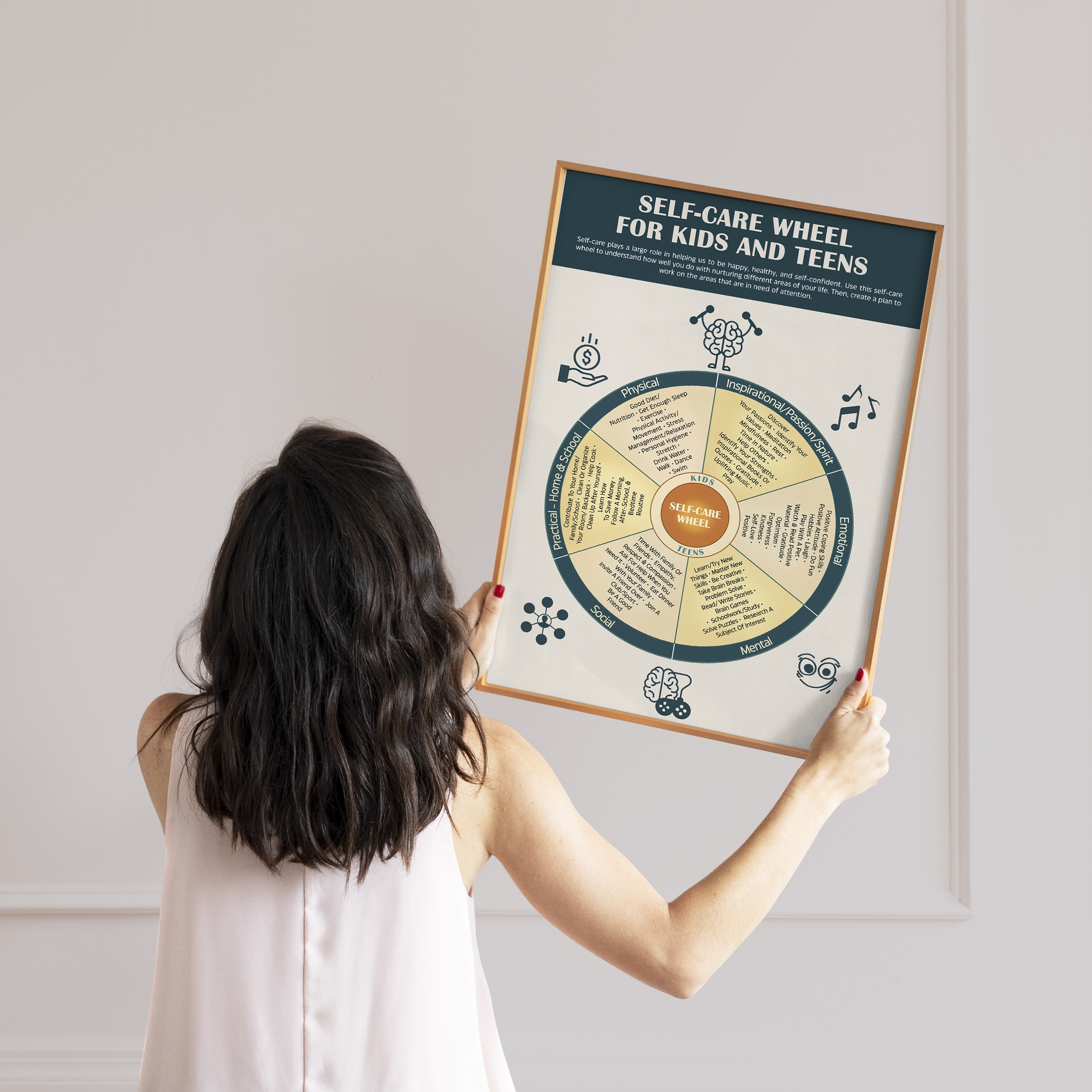 Self-Care Wheel Trauma Mental Health Printable - Image 7