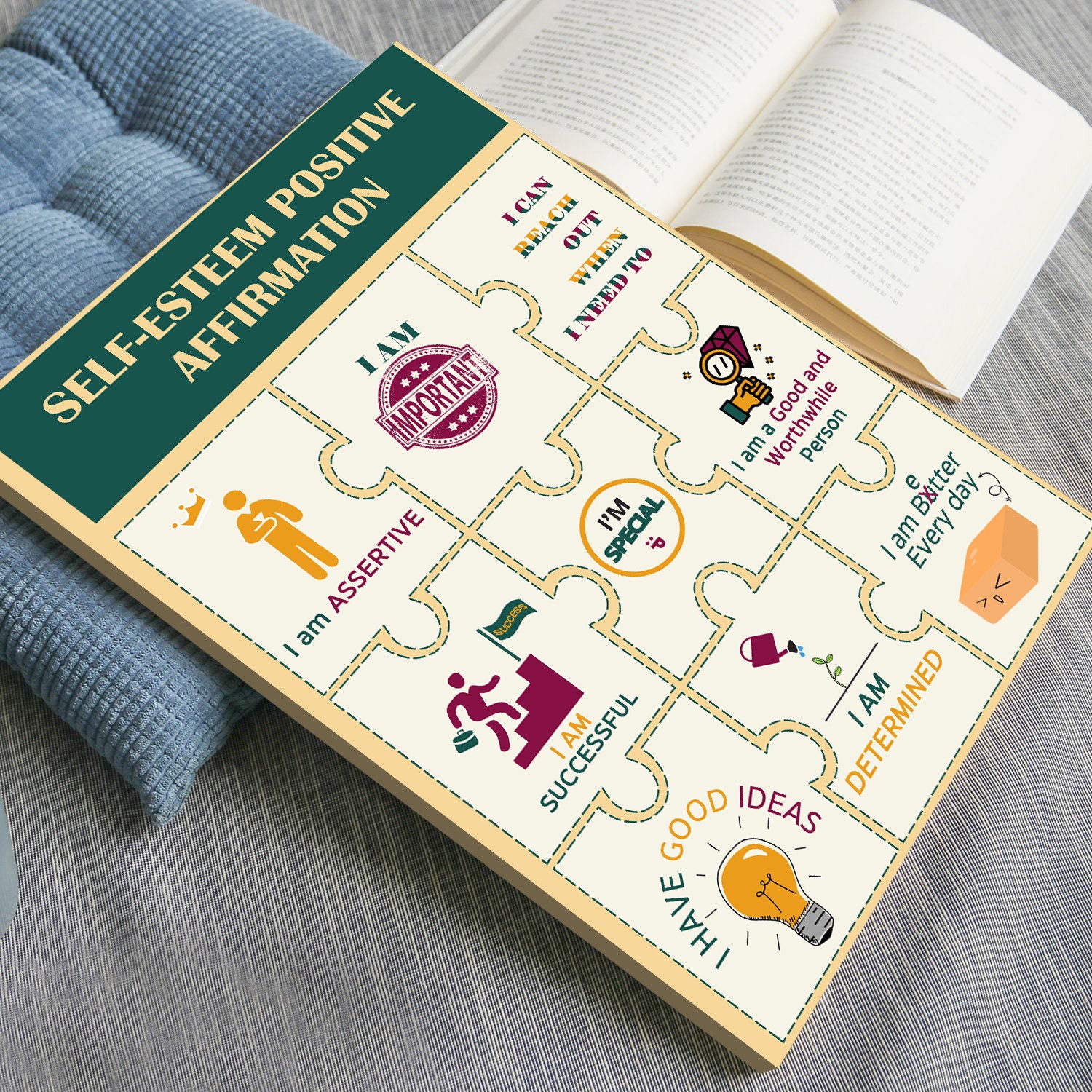 Self-Esteem Affirmations Mental Health Printable - Image 3