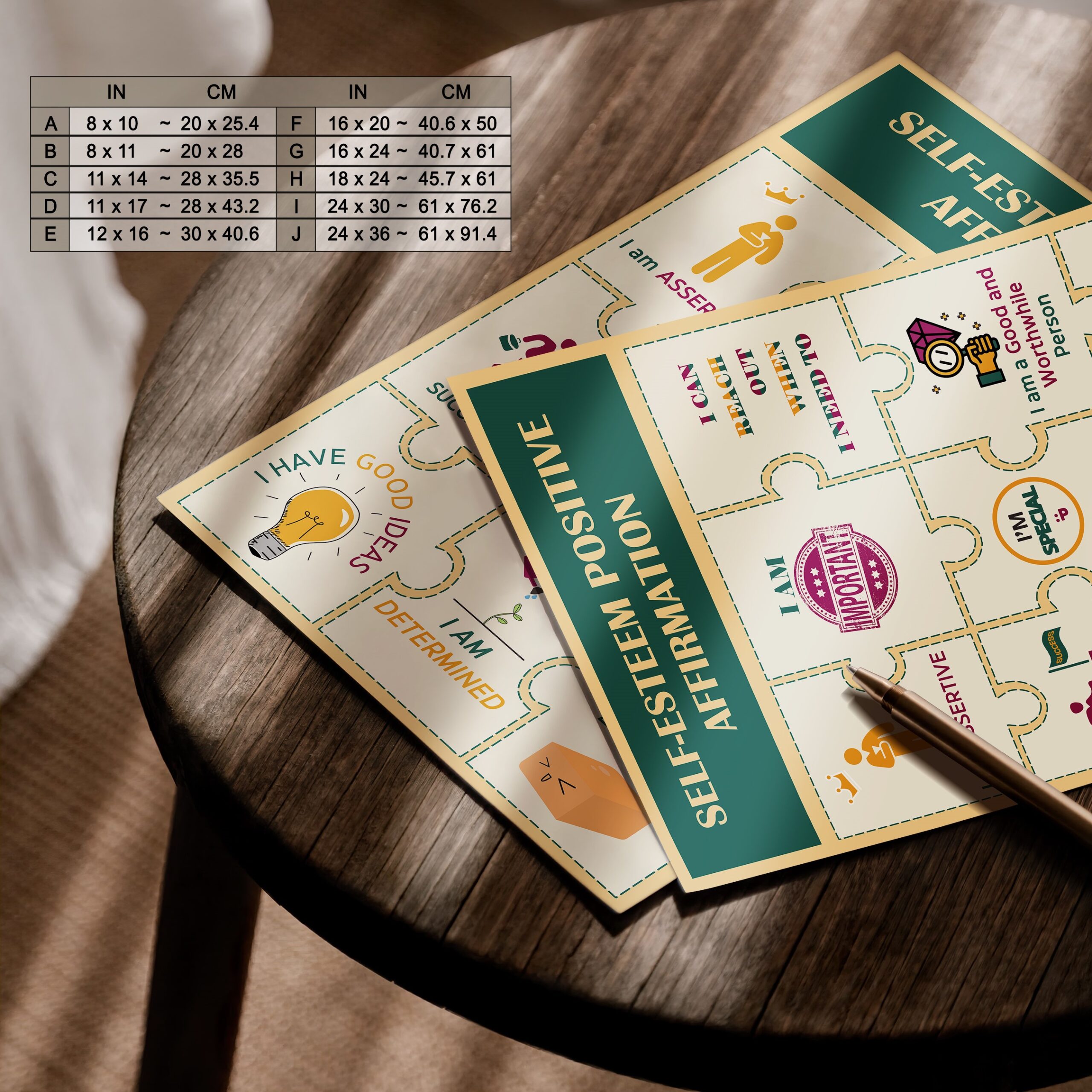 Self-Esteem Affirmations Mental Health Printable - Image 7