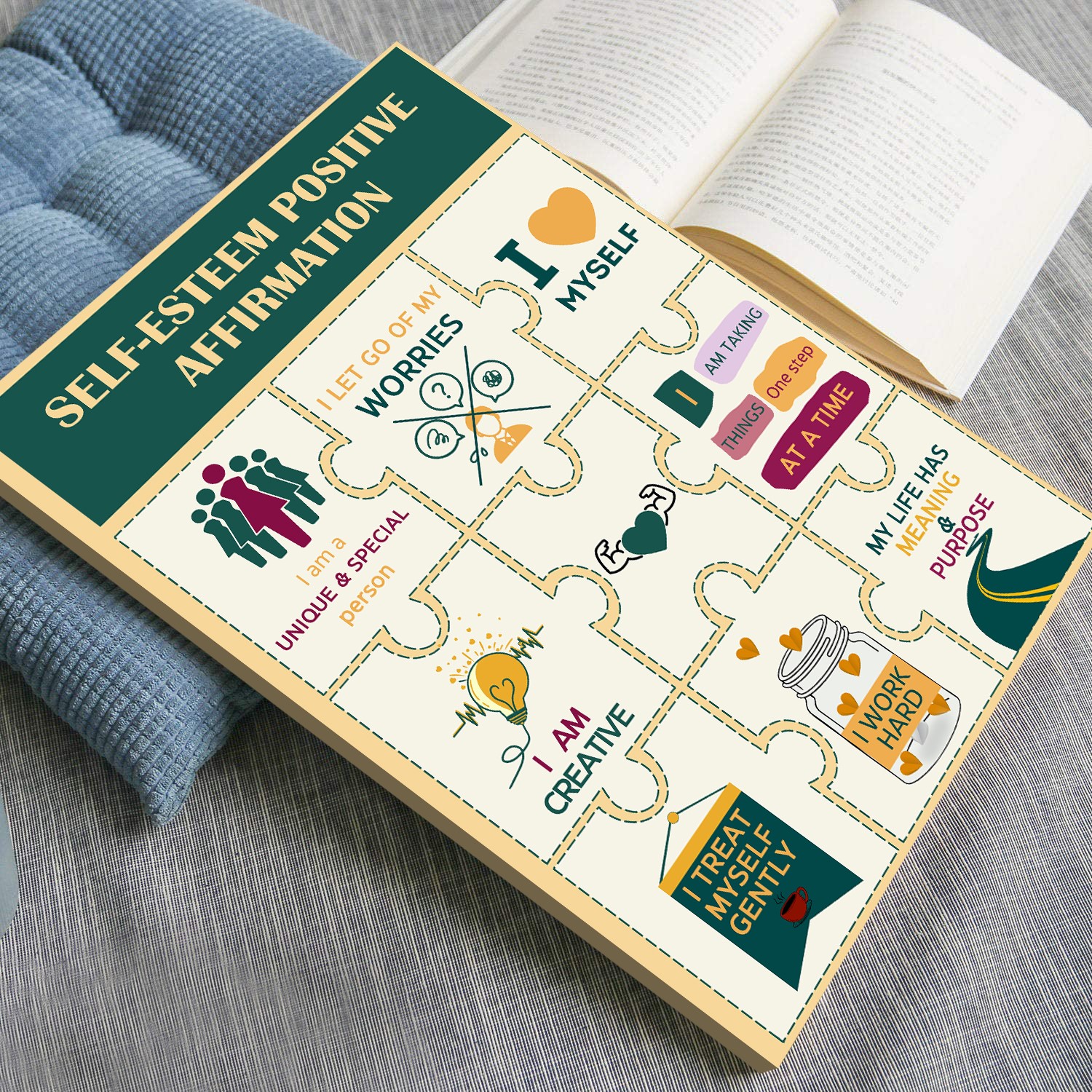 Self-Esteem Affirmations Mental Health Printable - Image 3