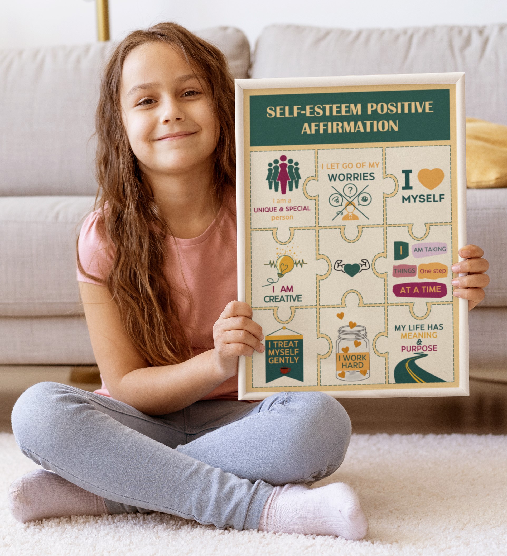 Self-Esteem Affirmations Mental Health Printable - Image 5