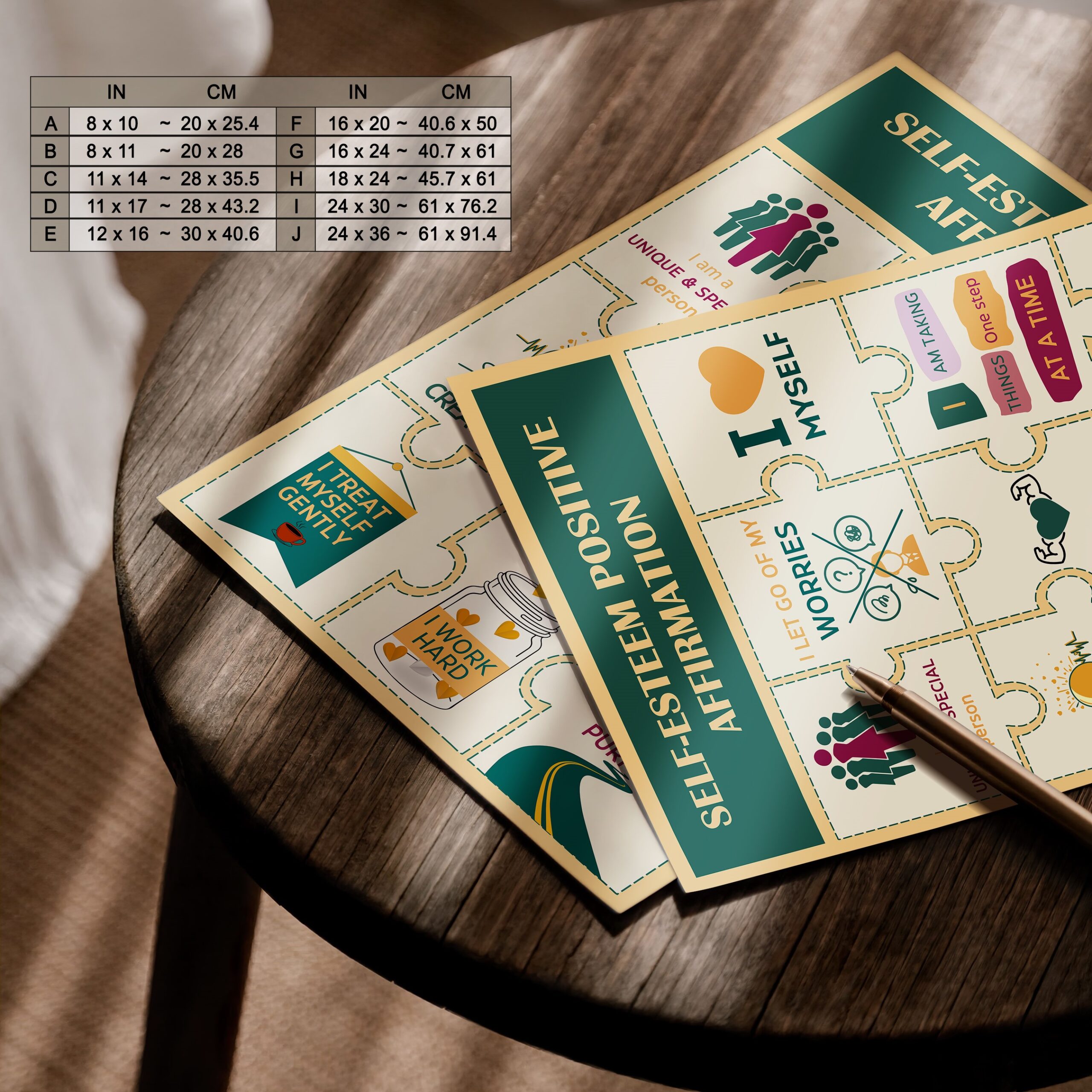 Self-Esteem Affirmations Mental Health Printable - Image 7