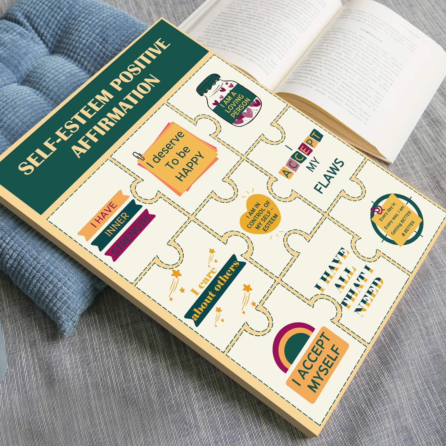 Self-Esteem Affirmations Mental Health Printable - Image 3