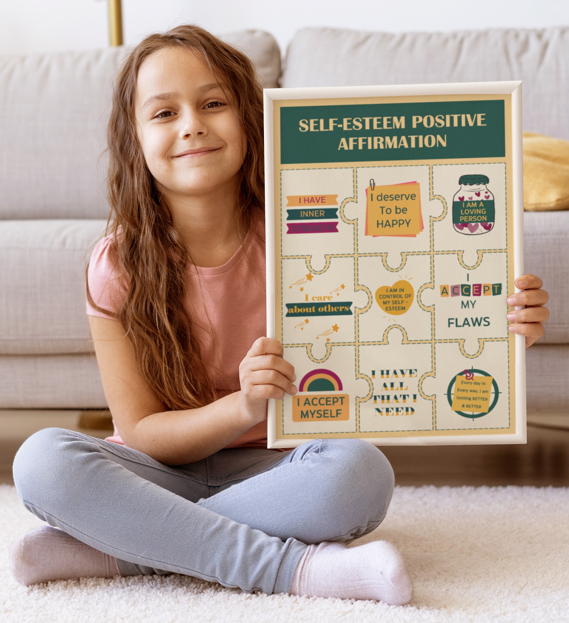 Self-Esteem Affirmations Mental Health Printable - Image 5