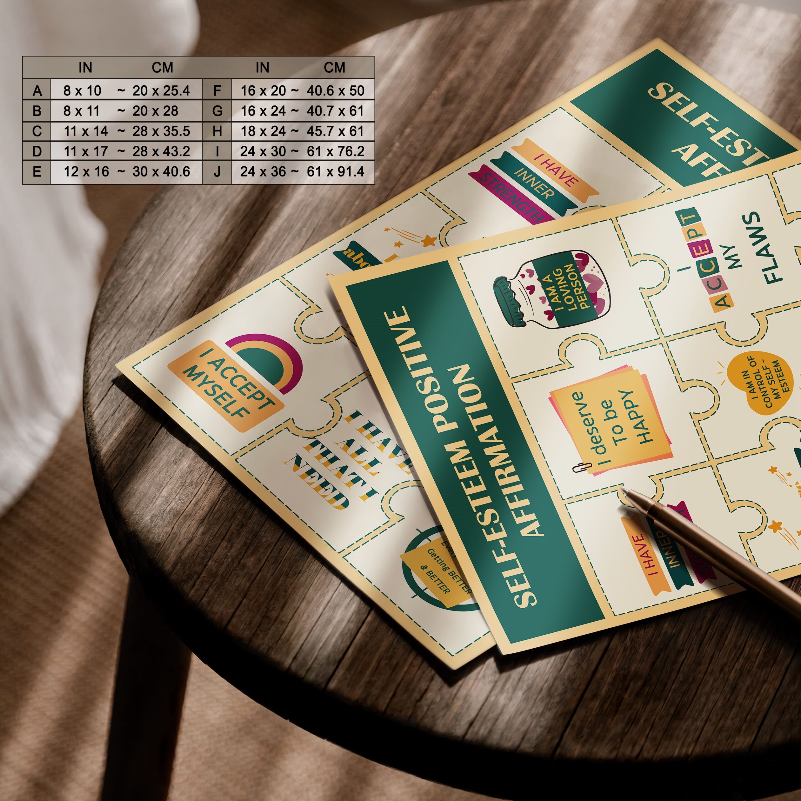 Self-Esteem Affirmations Mental Health Printable - Image 7