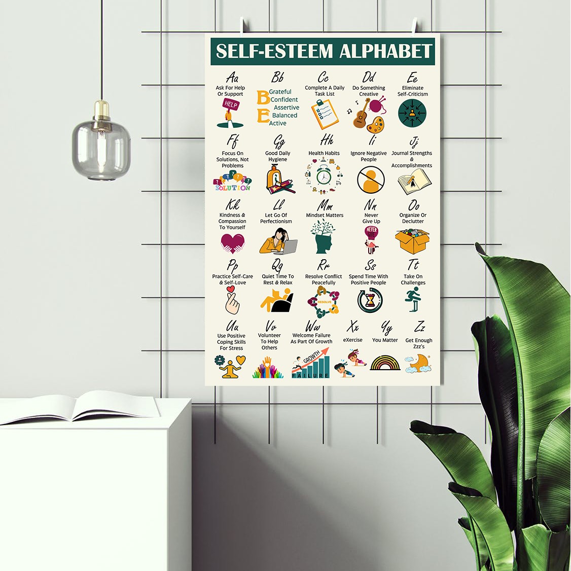 Self-Esteem Alphabet Mental Health Printable - Image 3