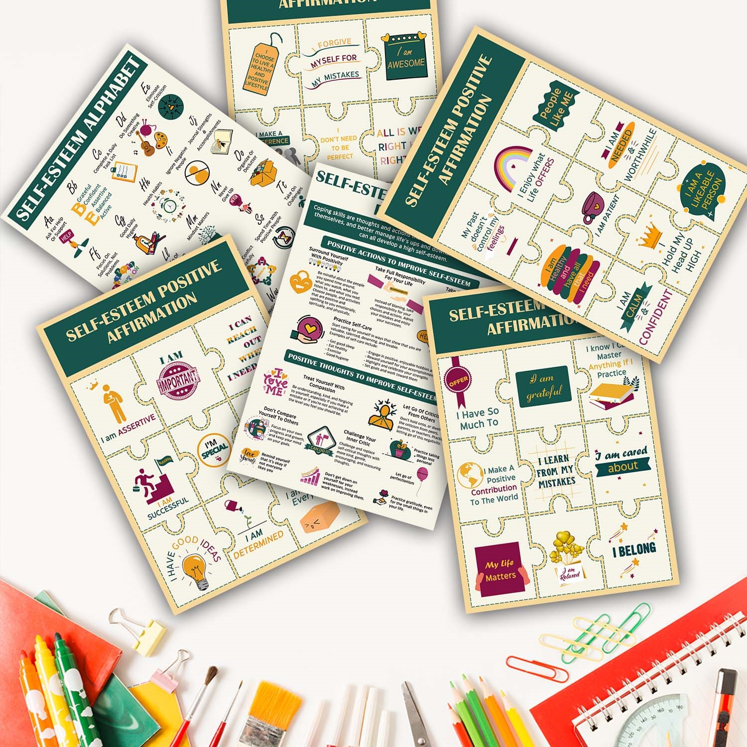 Self-Esteem Alphabet Mental Health Printable - Image 6