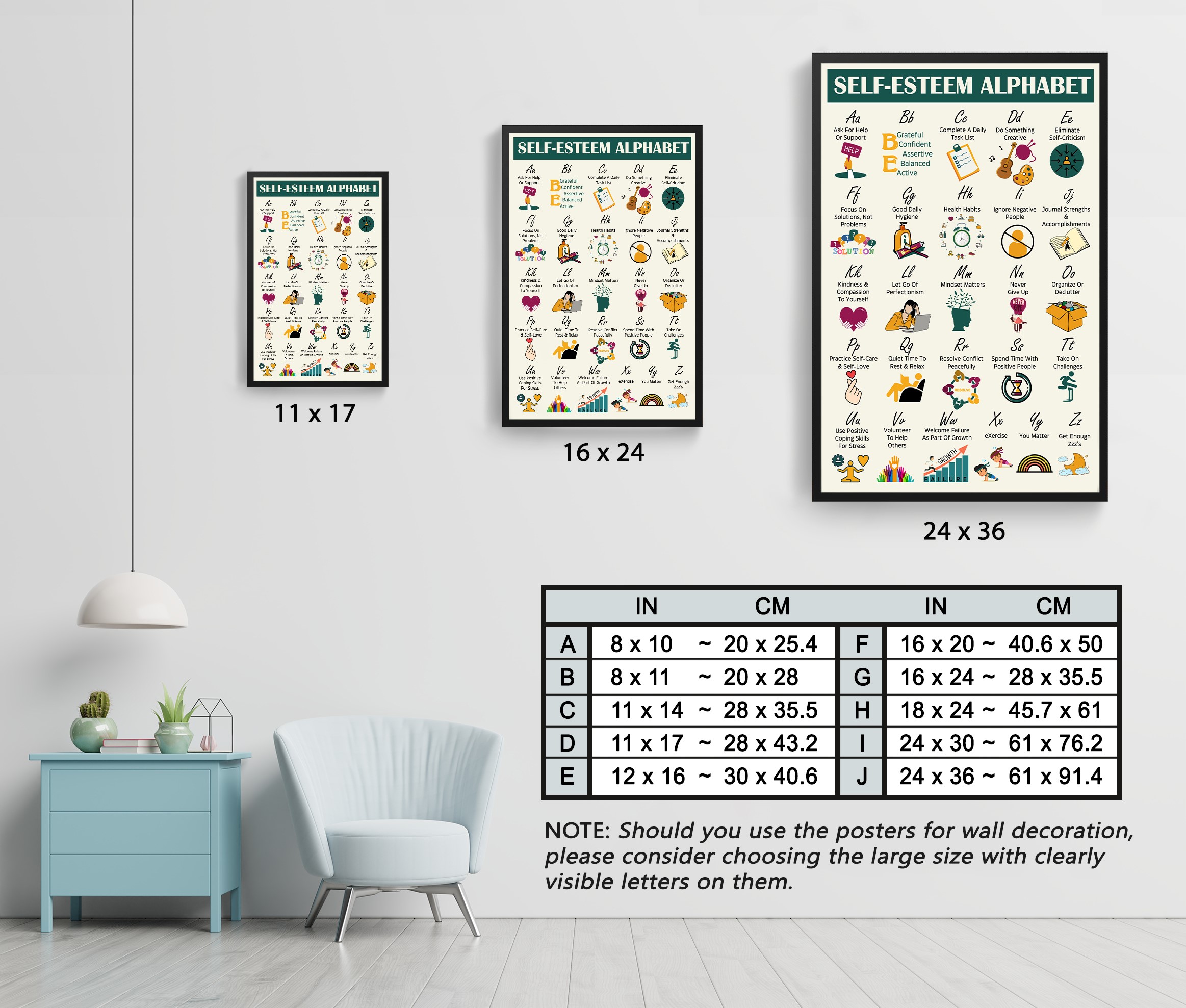 Self-Esteem Alphabet Mental Health Printable - Image 7