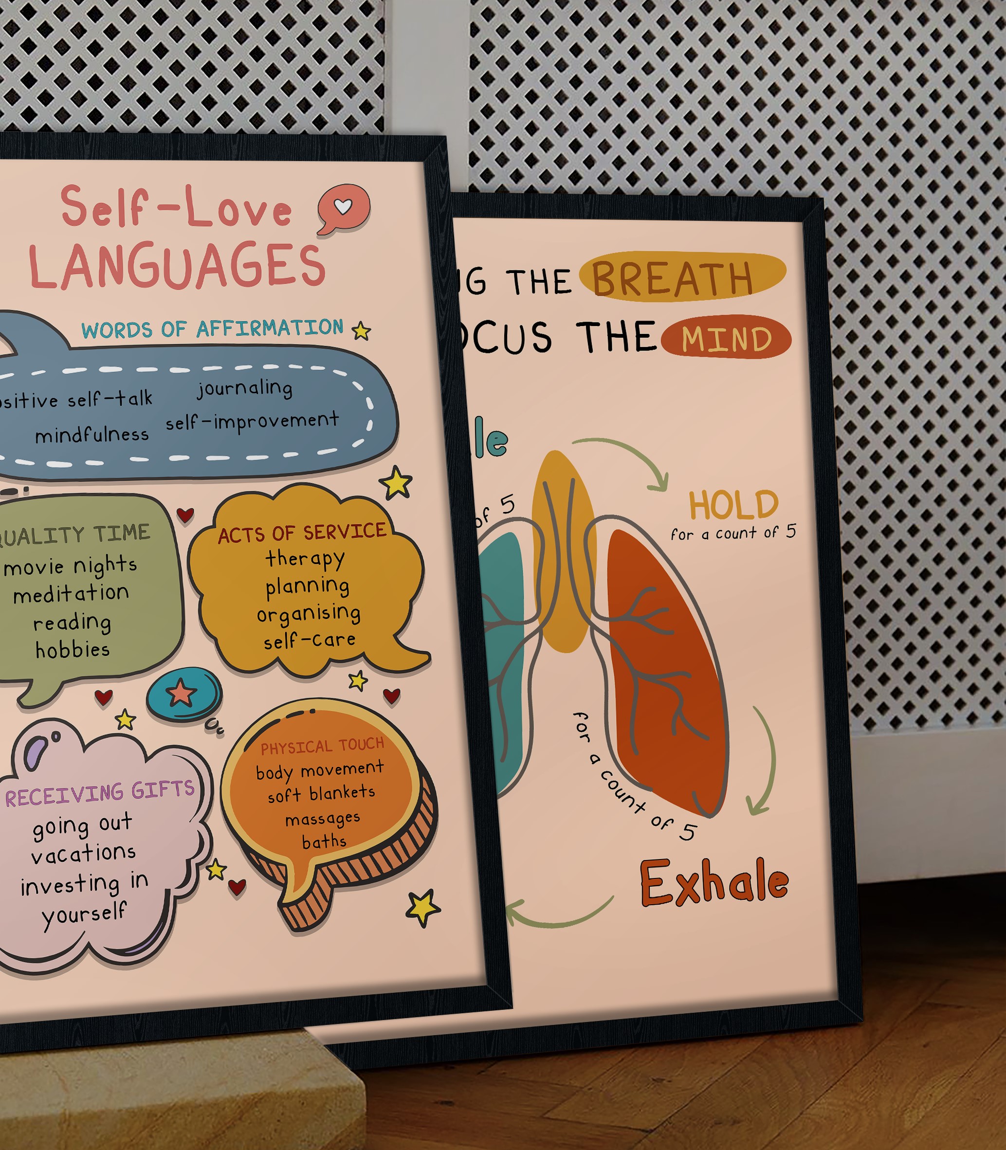 Self-Love Languages Boho Mental Health Printable - Image 3