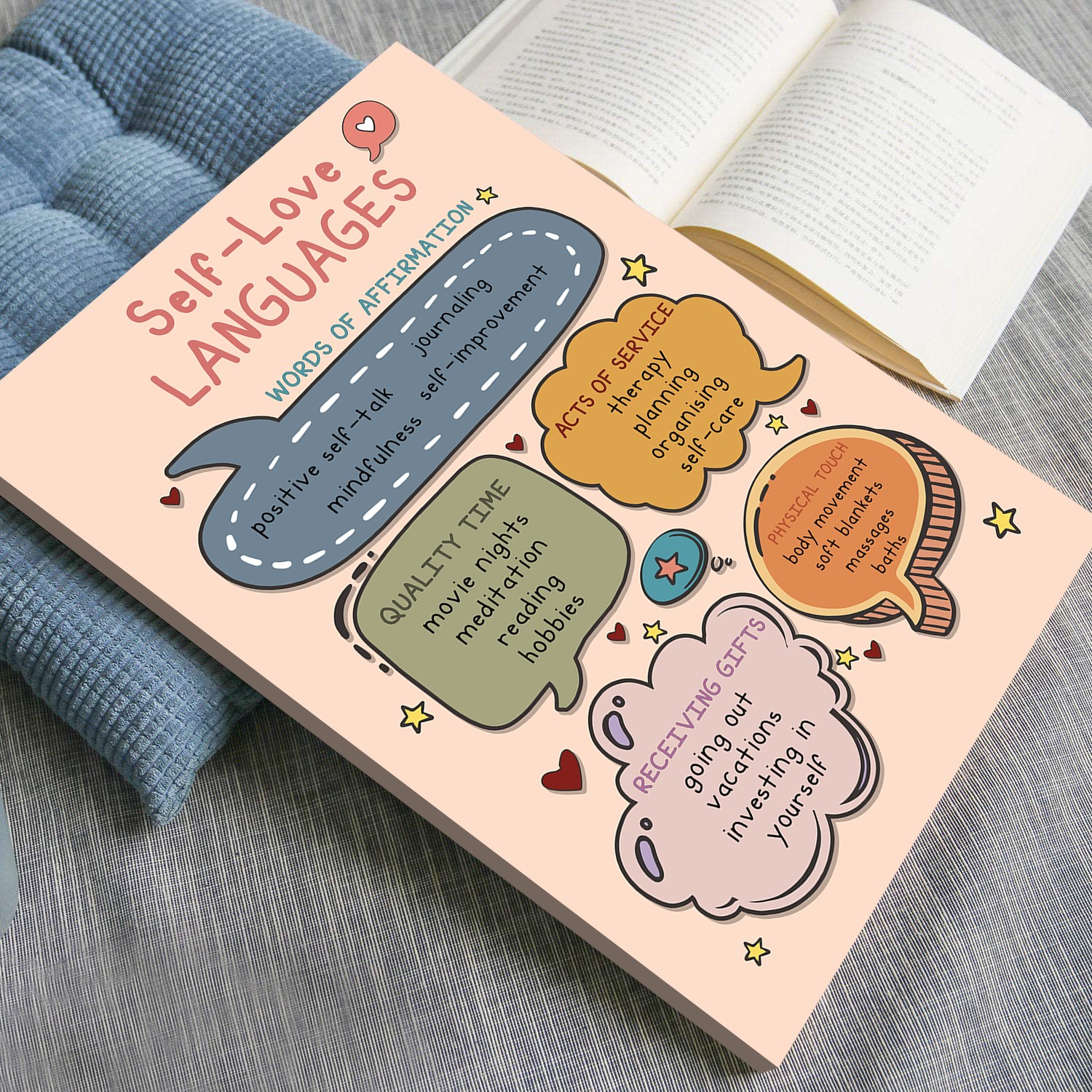 Self-Love Languages Boho Mental Health Printable - Image 4