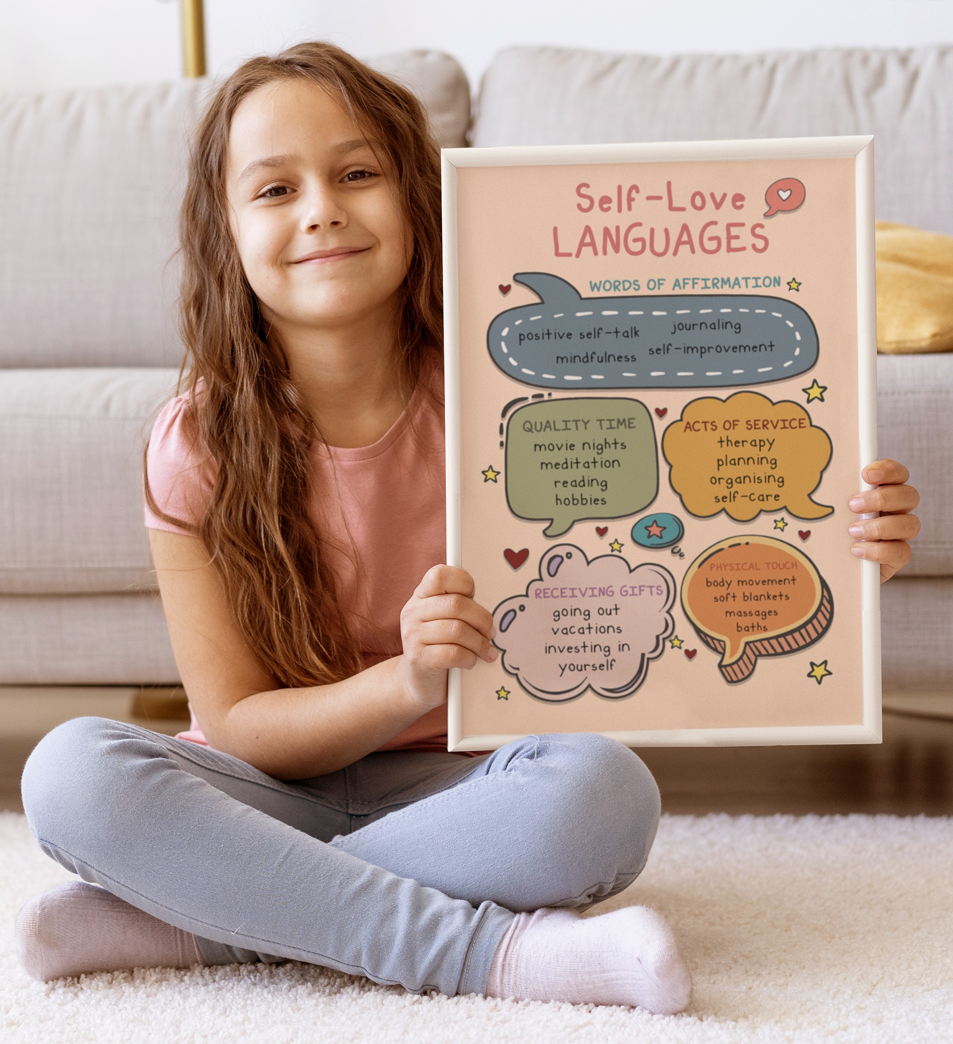 Self-Love Languages Boho Mental Health Printable - Image 5