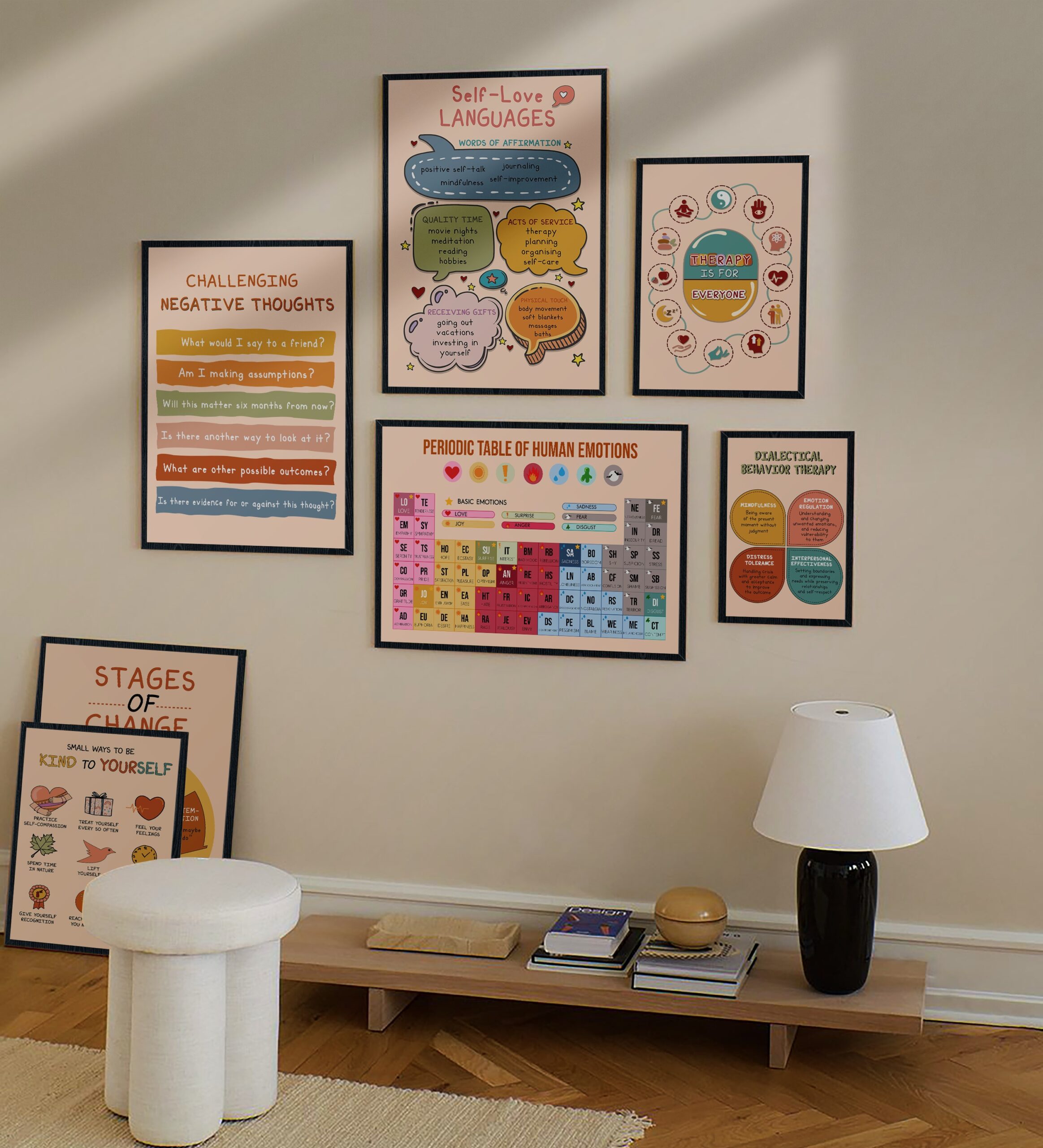 Self-Love Languages Boho Mental Health Printable - Image 6