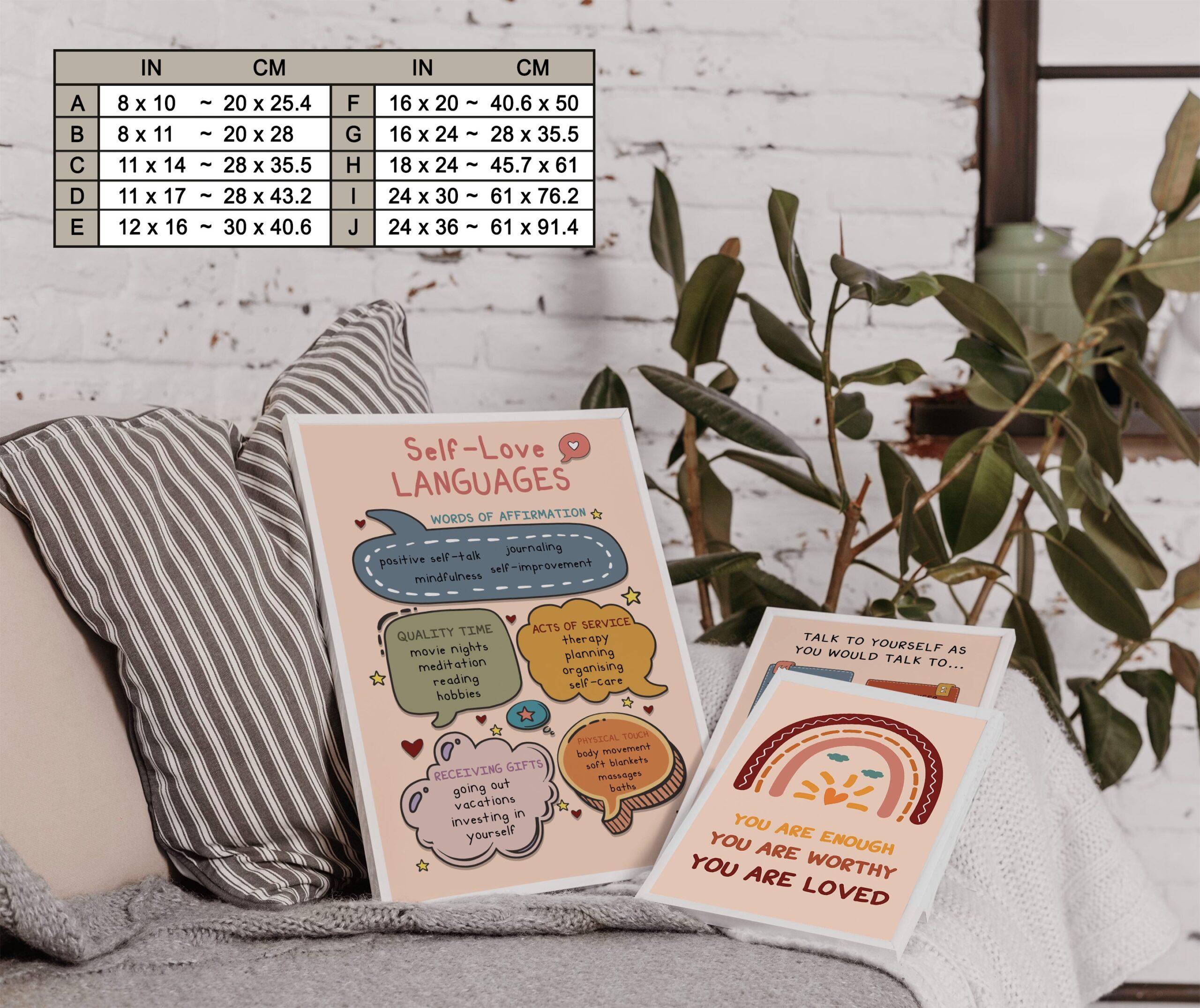 Self-Love Languages Boho Mental Health Printable - Image 7